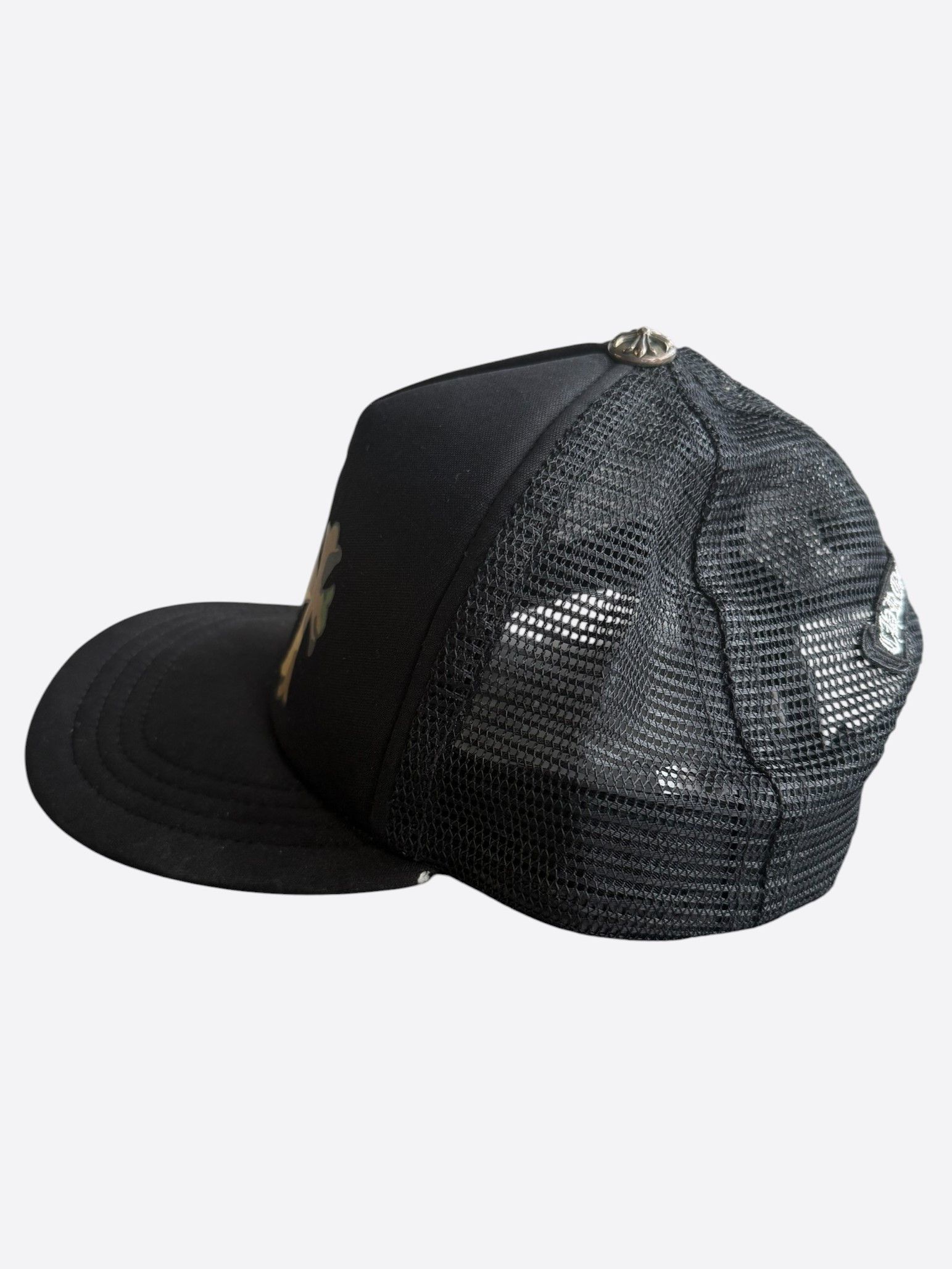 Chrome Hearts Chrome Hearts Black & Camouflage Cross Trucker Hat Size ONE SIZE - 4 Thumbnail