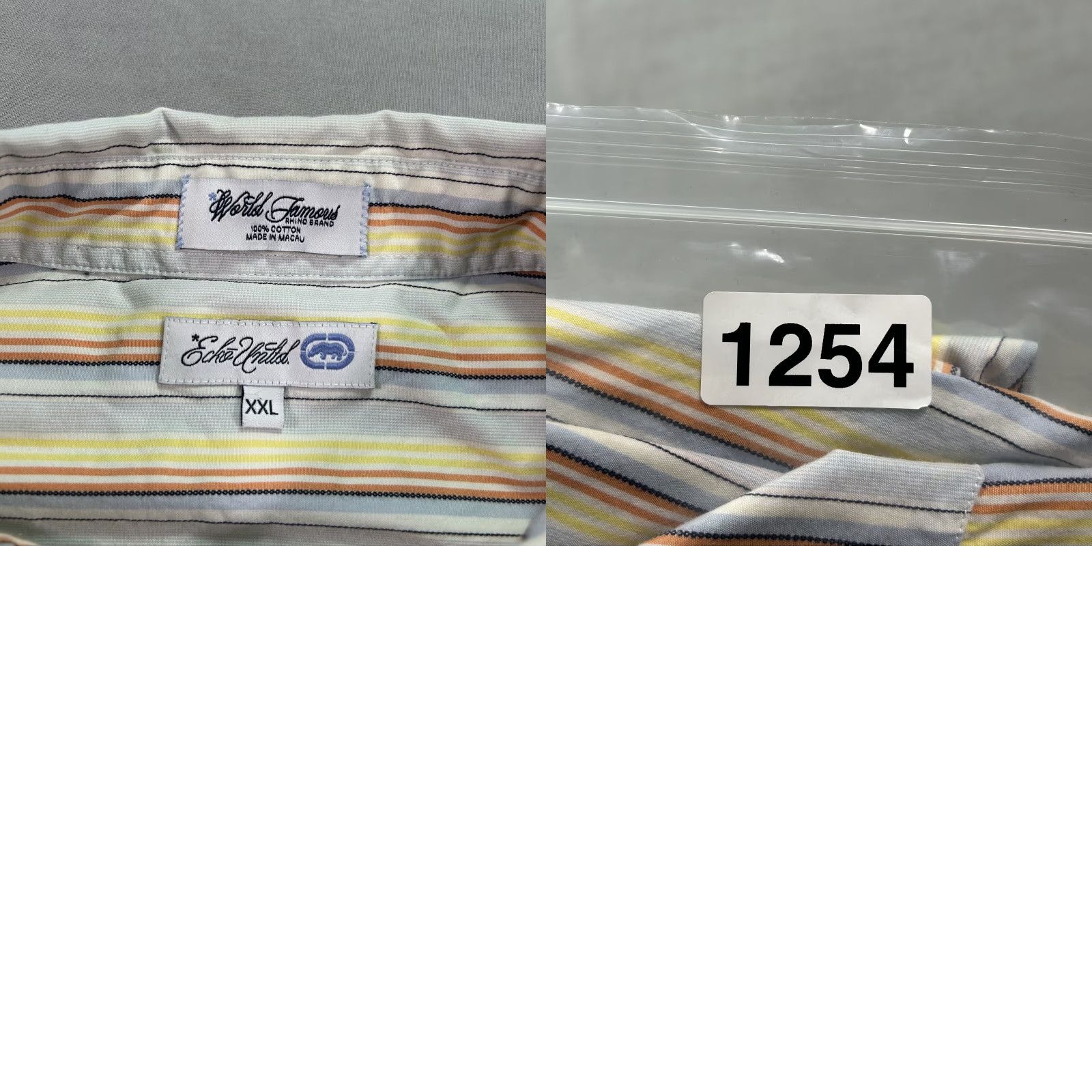 Ecko Unltd. VINTAGE Ecko Unltd Shirt Mens 2XL Striped Patchwork Button-Up Hip Hop Casual Size US XXL / EU 58 / 5 - 8 Thumbnail