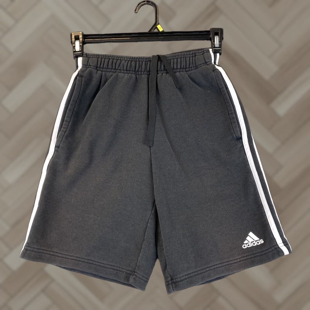 Adidas ADIDAS Essentials 3-Stripes Black Sweat Shorts - XS - Athletic - Mens Size US 27 - 1 Thumbnail