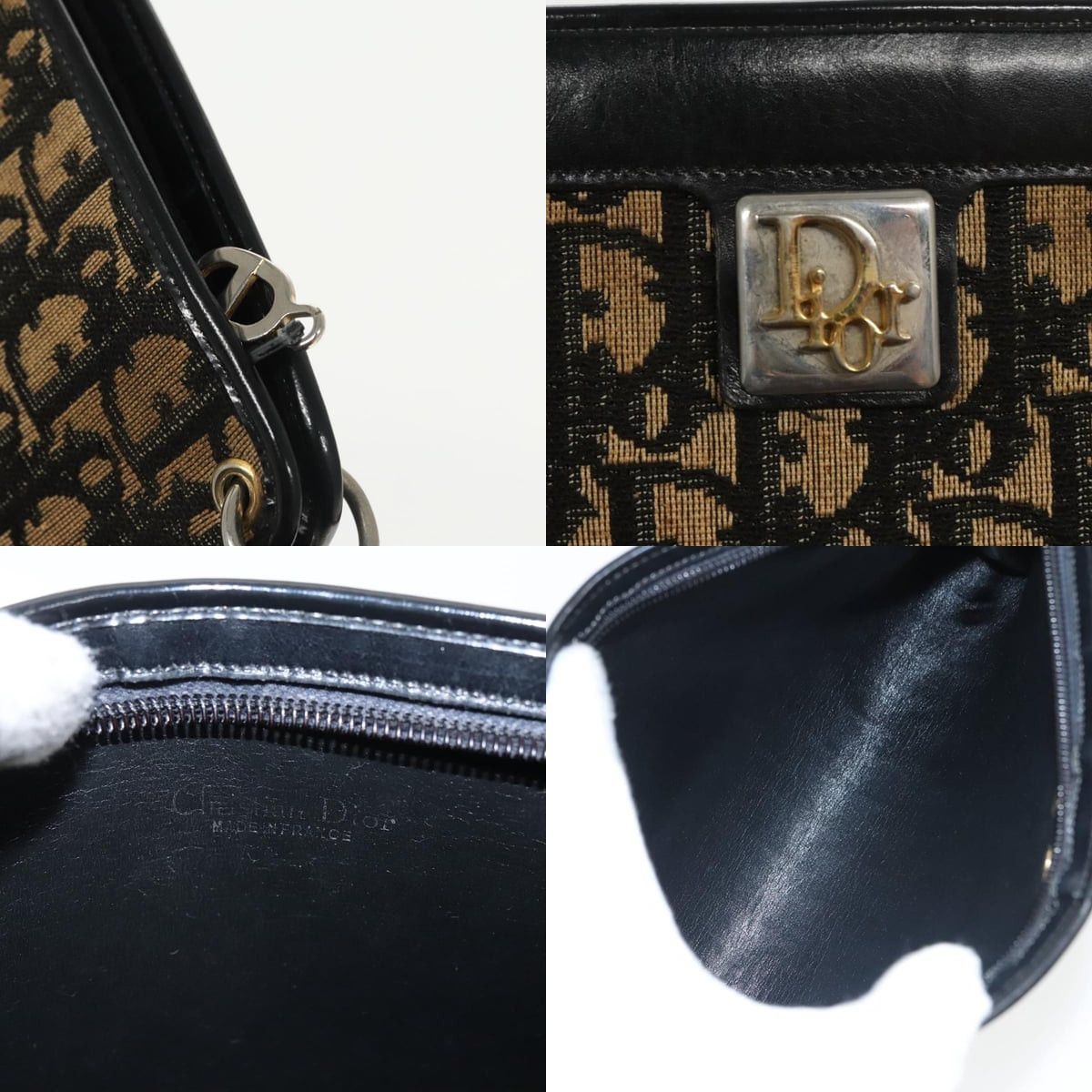 Dior DIOR Trotter Canvas Shoulder Bag Navy Size ONE SIZE - 11 Thumbnail
