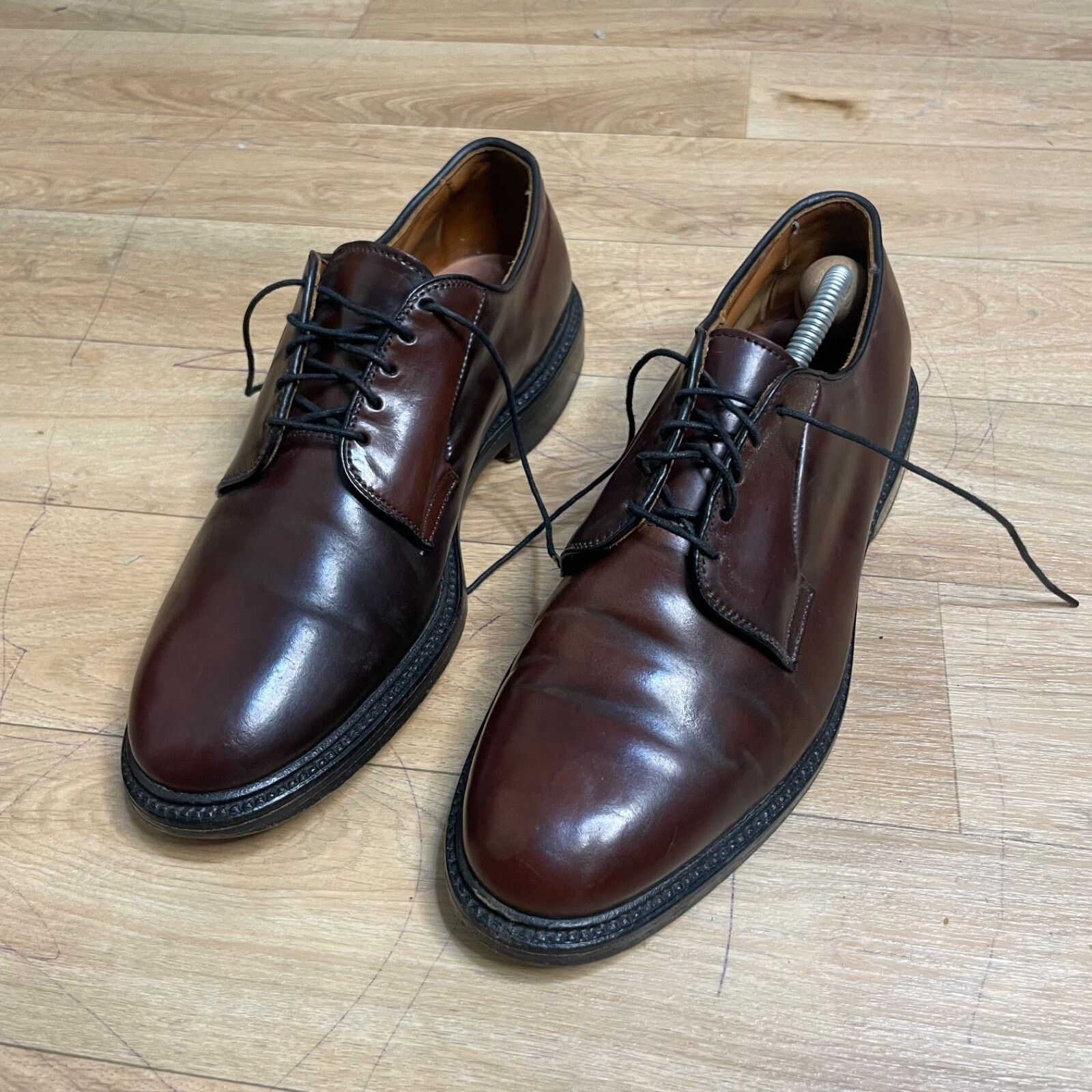 Allen Edmonds Allen Edmonds Park Avenue Oxfords Dress Shoes Brown Leather Size US 7 / EU 40 - 3 Thumbnail