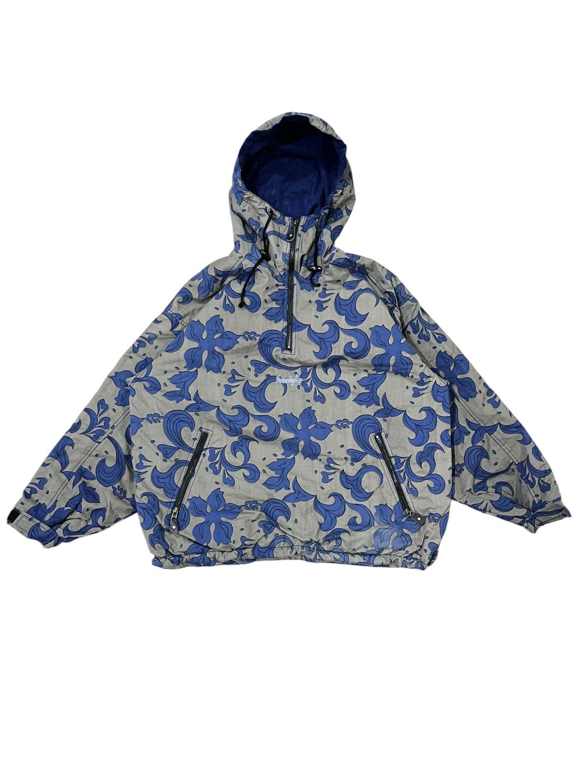 Beauty Beast × Japanese Brand × Vintage Vintage Floral Paisley Print Anorak Ski Jacket Size US XL / EU 56 / 4 - 1 Thumbnail