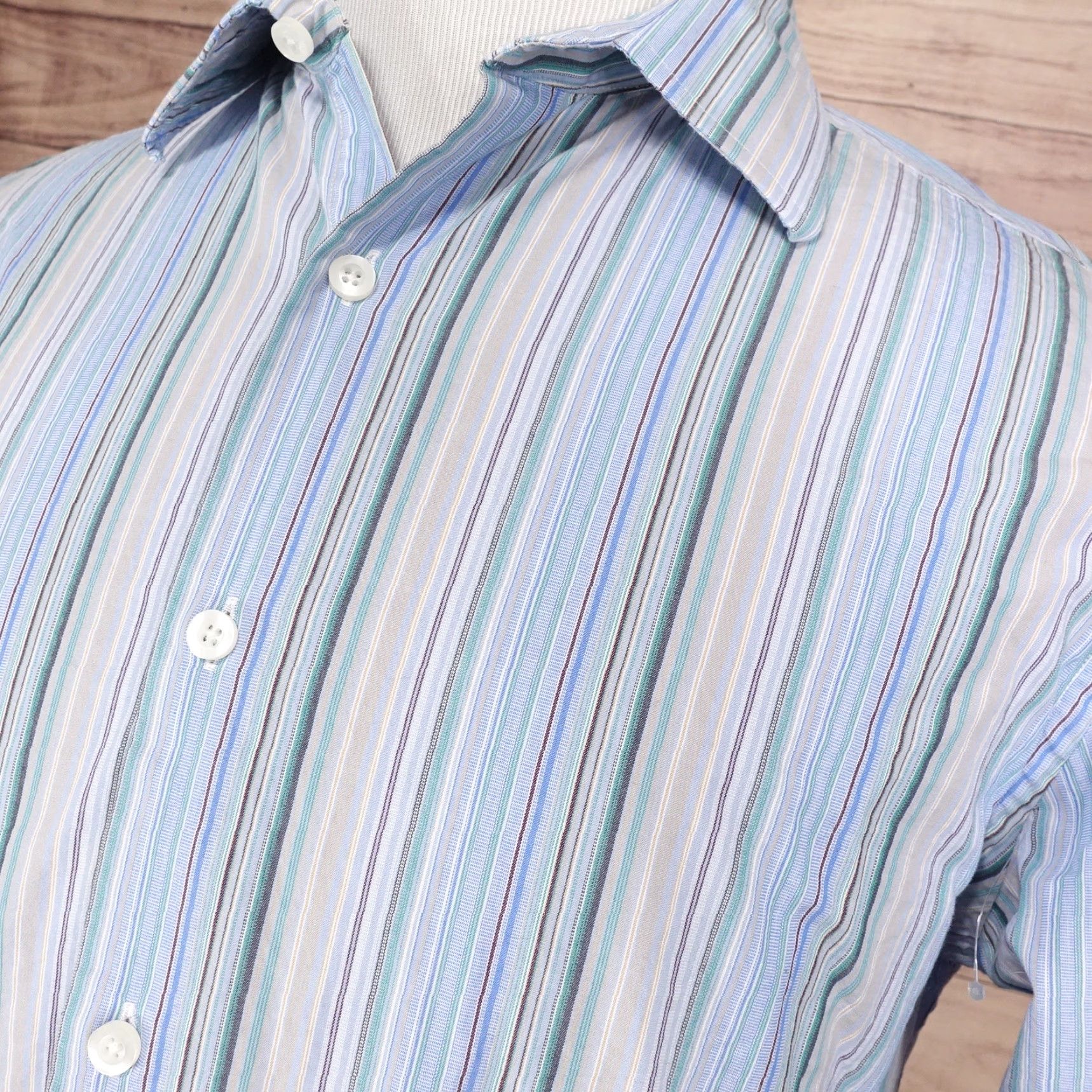 Gap Vintage Gap Men's Long Sleeve Striped Button-Up Shirt Size Large Size US L / EU 52-54 / 3 - 2 Thumbnail