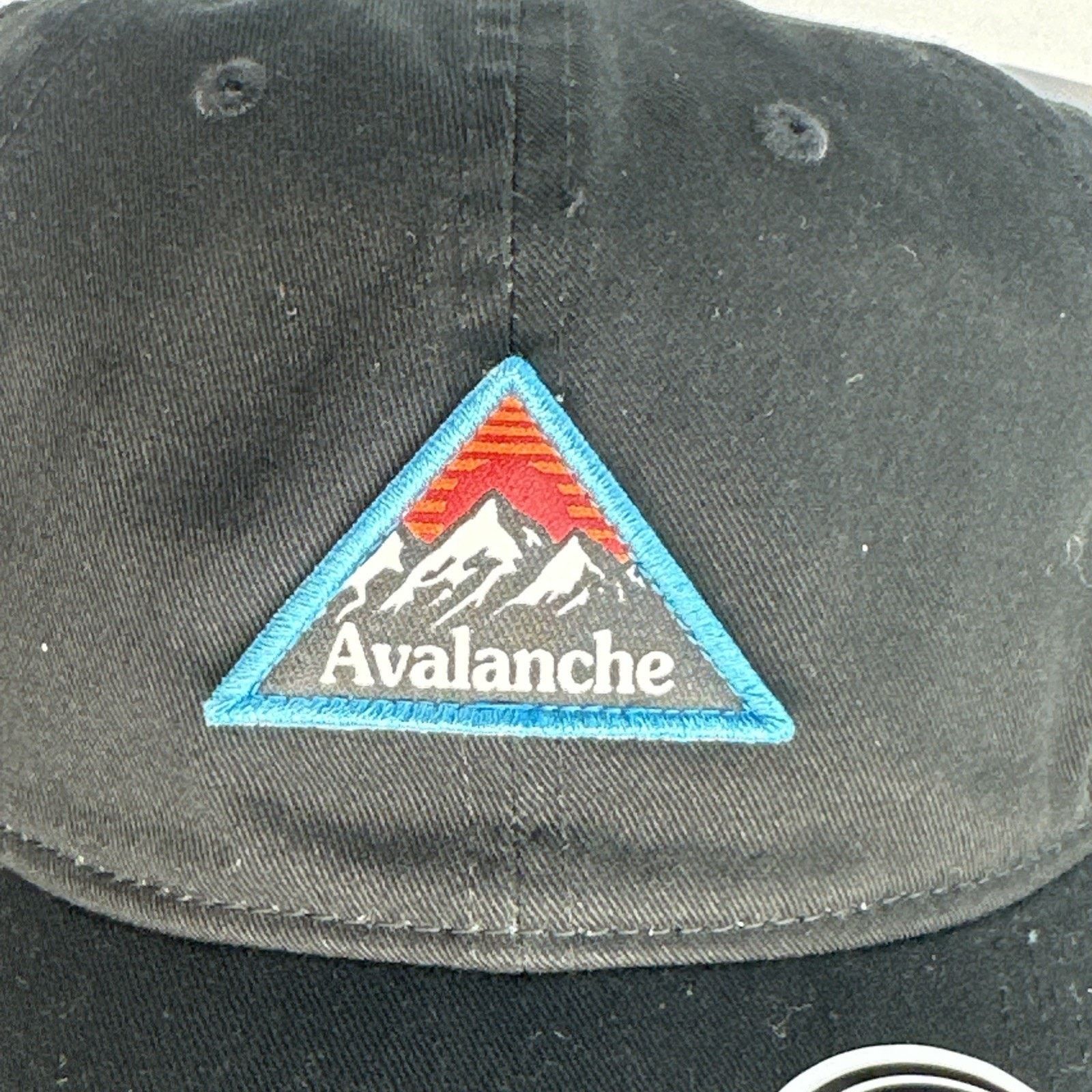 Avalanche Avalanche Outdoor Supply Co Adjustable hat black cneter Size ONE SIZE - 2 Thumbnail