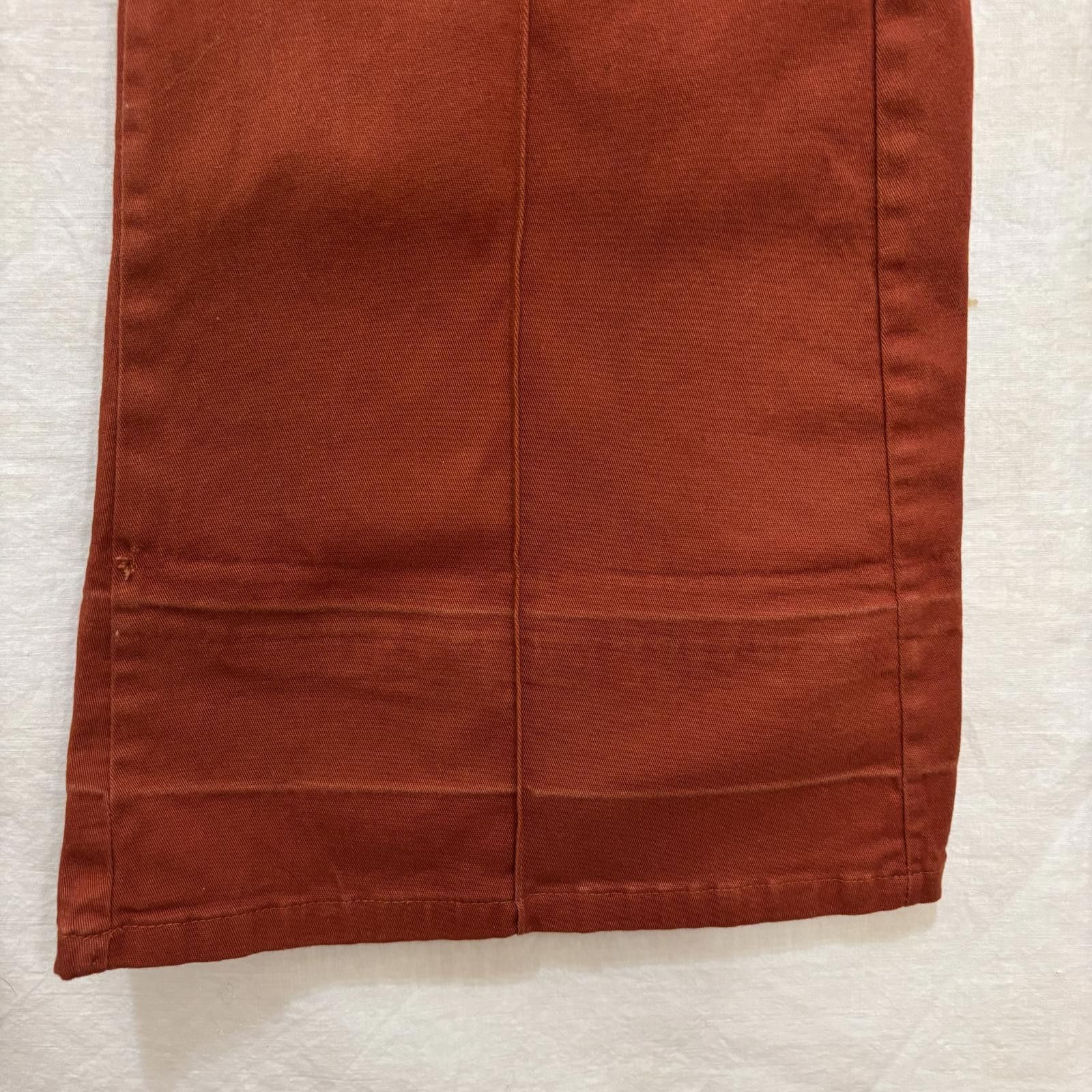 Revenge Y2K low-rise flared bareback burnt orange pants sz 5 Size 30" / US 8 / IT 44 - 4 Thumbnail