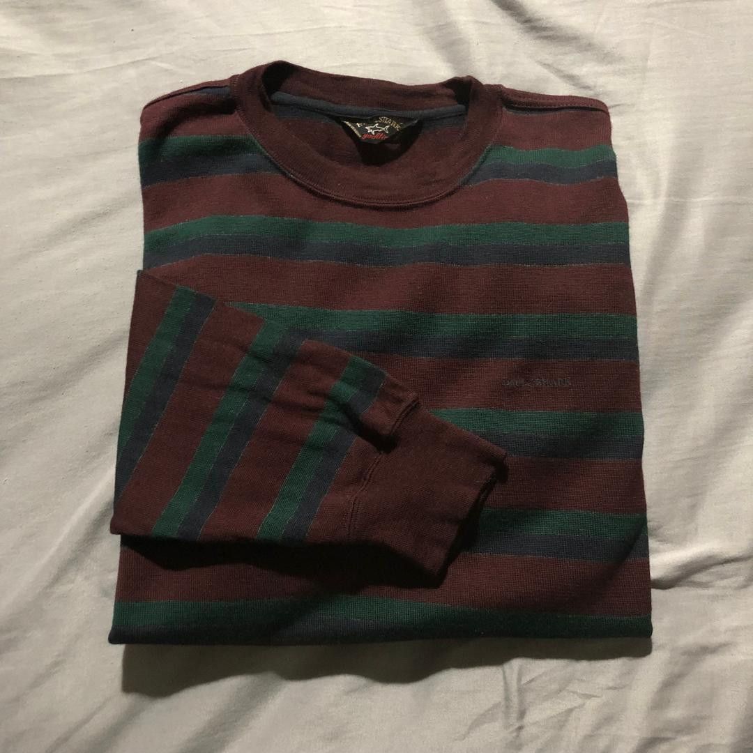Paul & Shark Vintage Paul & Shark Wool Sweater Made in Italy Striped Size US L / EU 52-54 / 3 - 2 Thumbnail