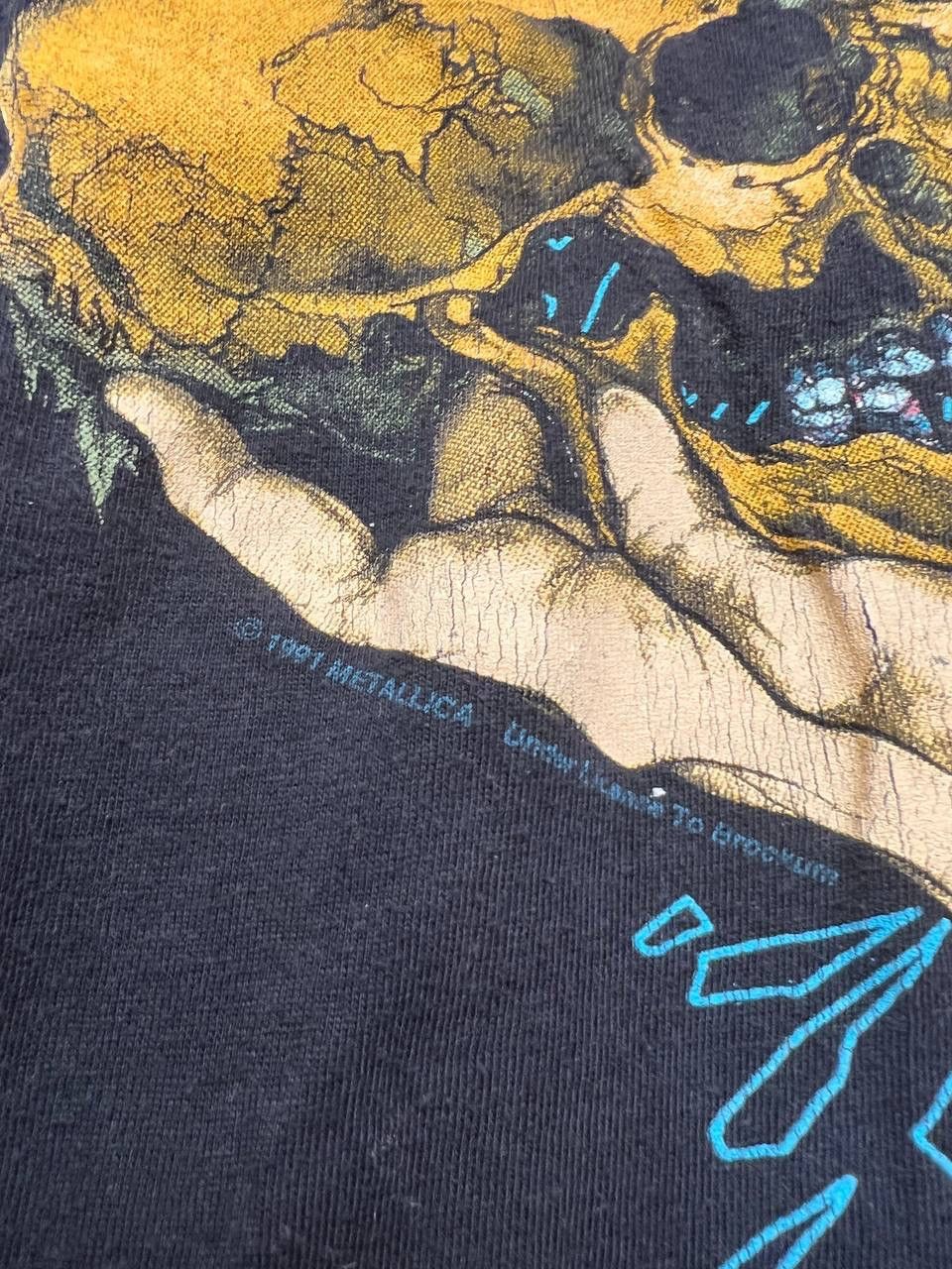 Brockum RARE 1991 Metallica "Sad But True" Tour Shirt Pushead Size US XL / EU 56 / 4 - 8 Thumbnail