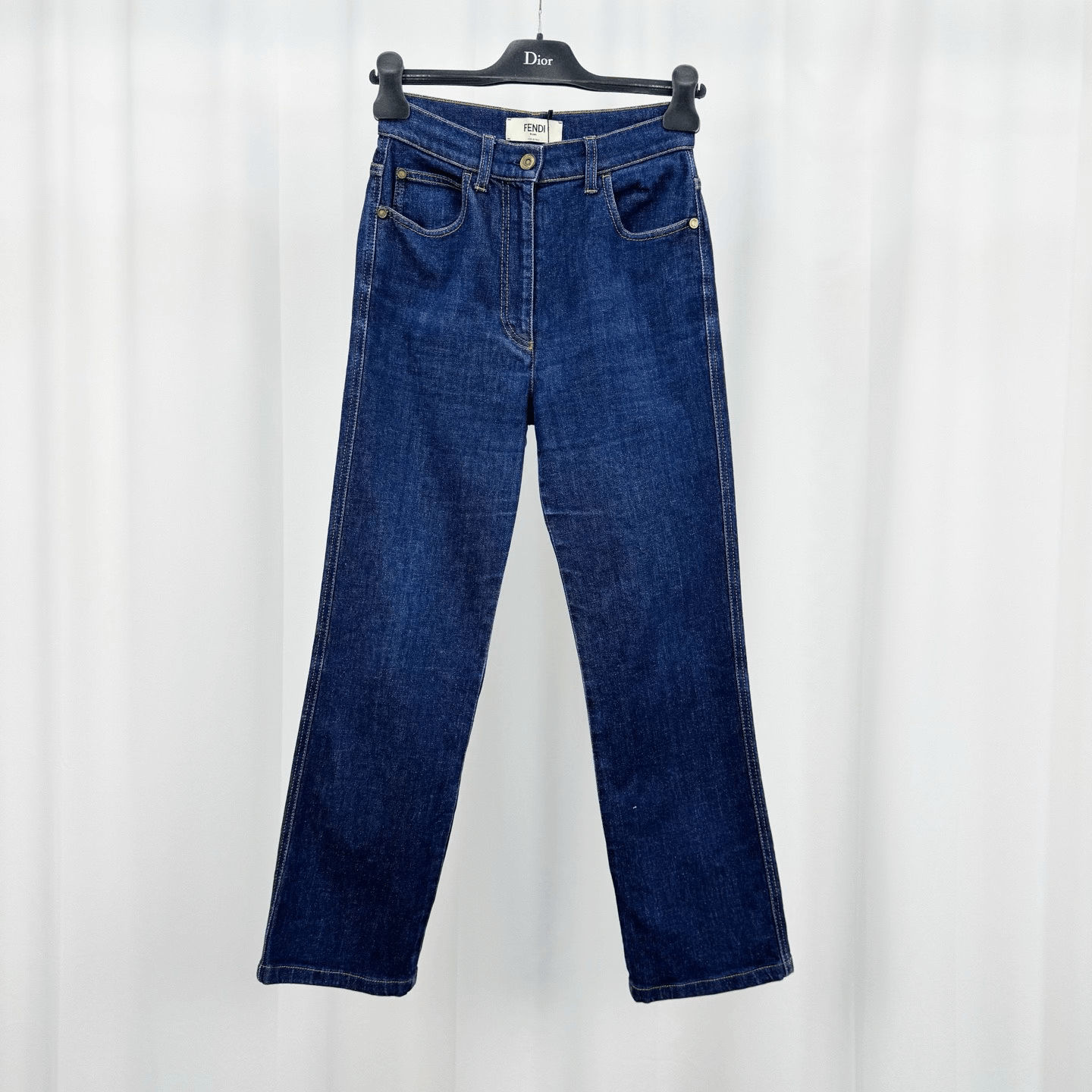 Fendi Fendi Double F Printed Washed Jeans Size US 28 / EU 44 - 1 Thumbnail