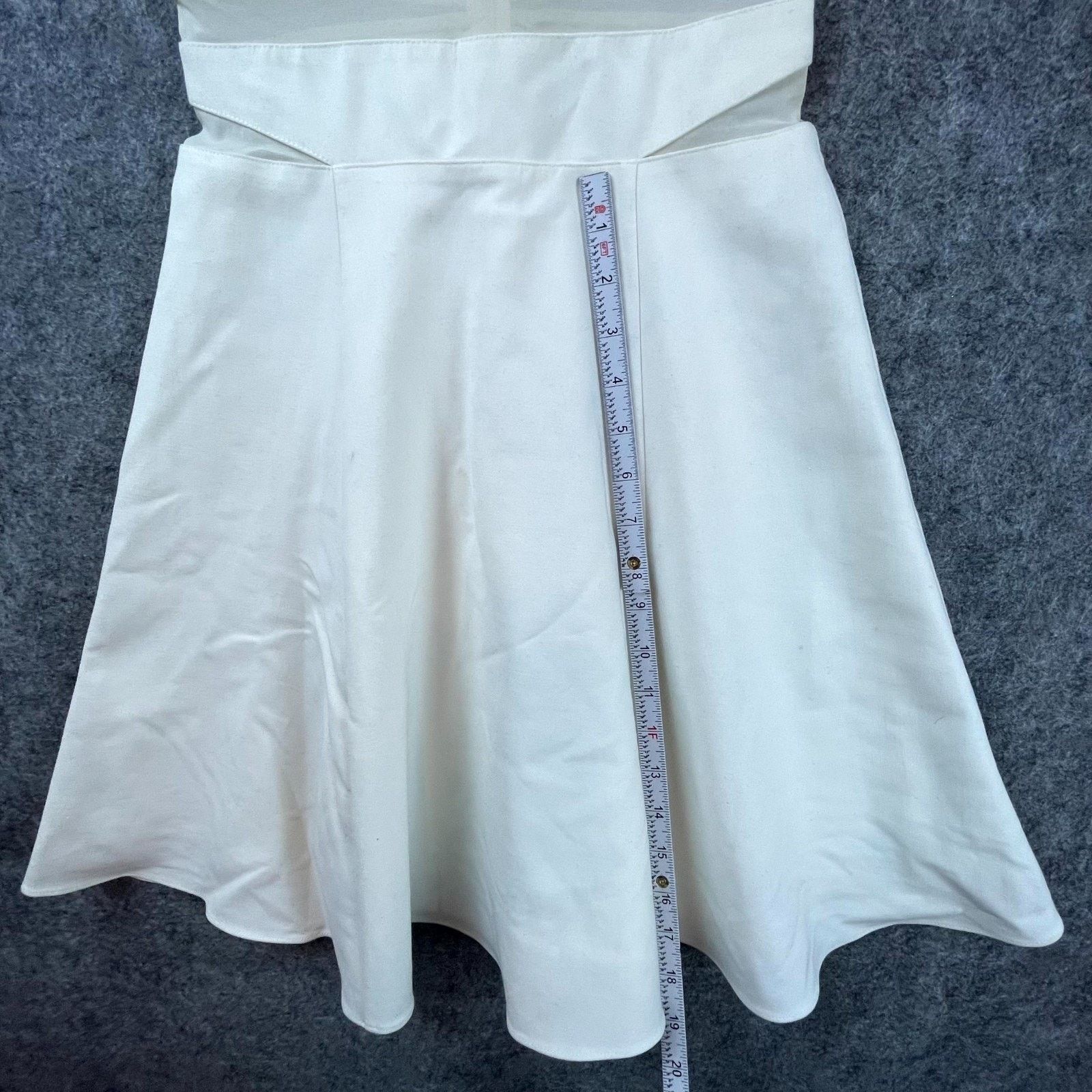Elizabeth and James Elizabeth And James Skater Dress Women 0 White Pleated Sheer Size XS / US 0-2 / IT 36-38 - 6 Thumbnail
