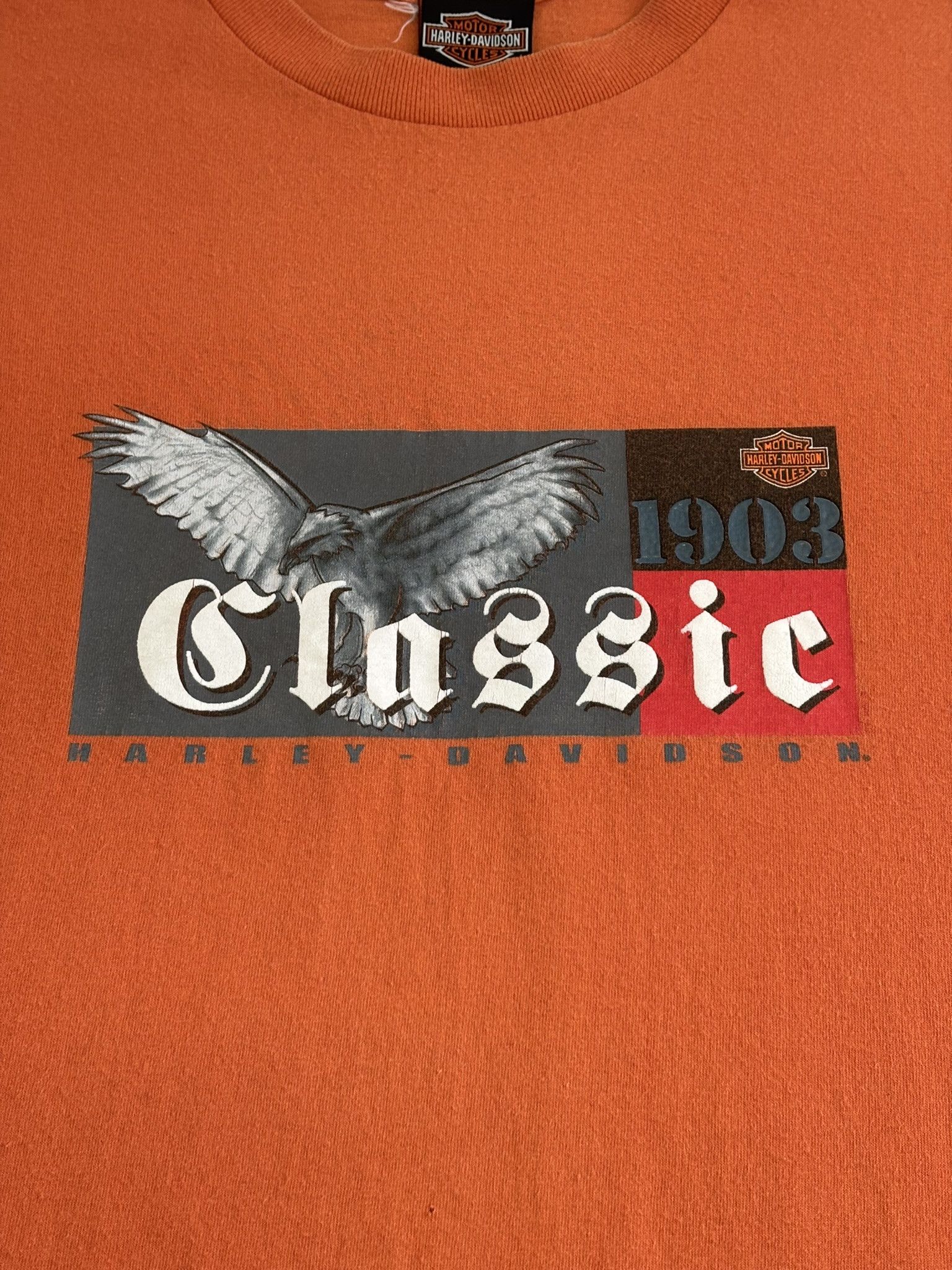 Harley Davidson Harley Davidson Orange T-Shirt size XL Size US XL / EU 56 / 4 - 9 Thumbnail