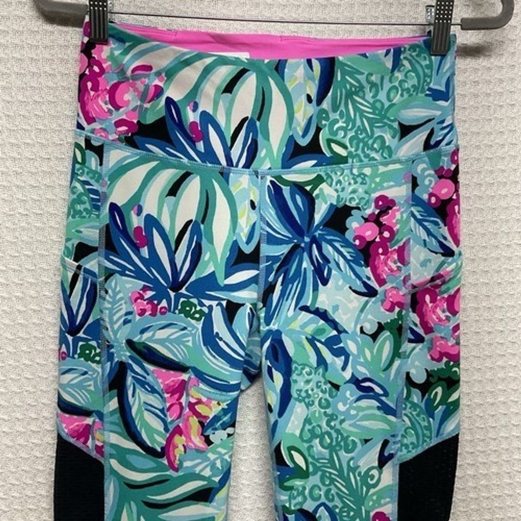 Lilly Pulitzer NWOT Lilly Pulitzer Luxletic Mid Rise Midi Pants Size M Size 28" / US 6 / IT 42 - 5 Thumbnail