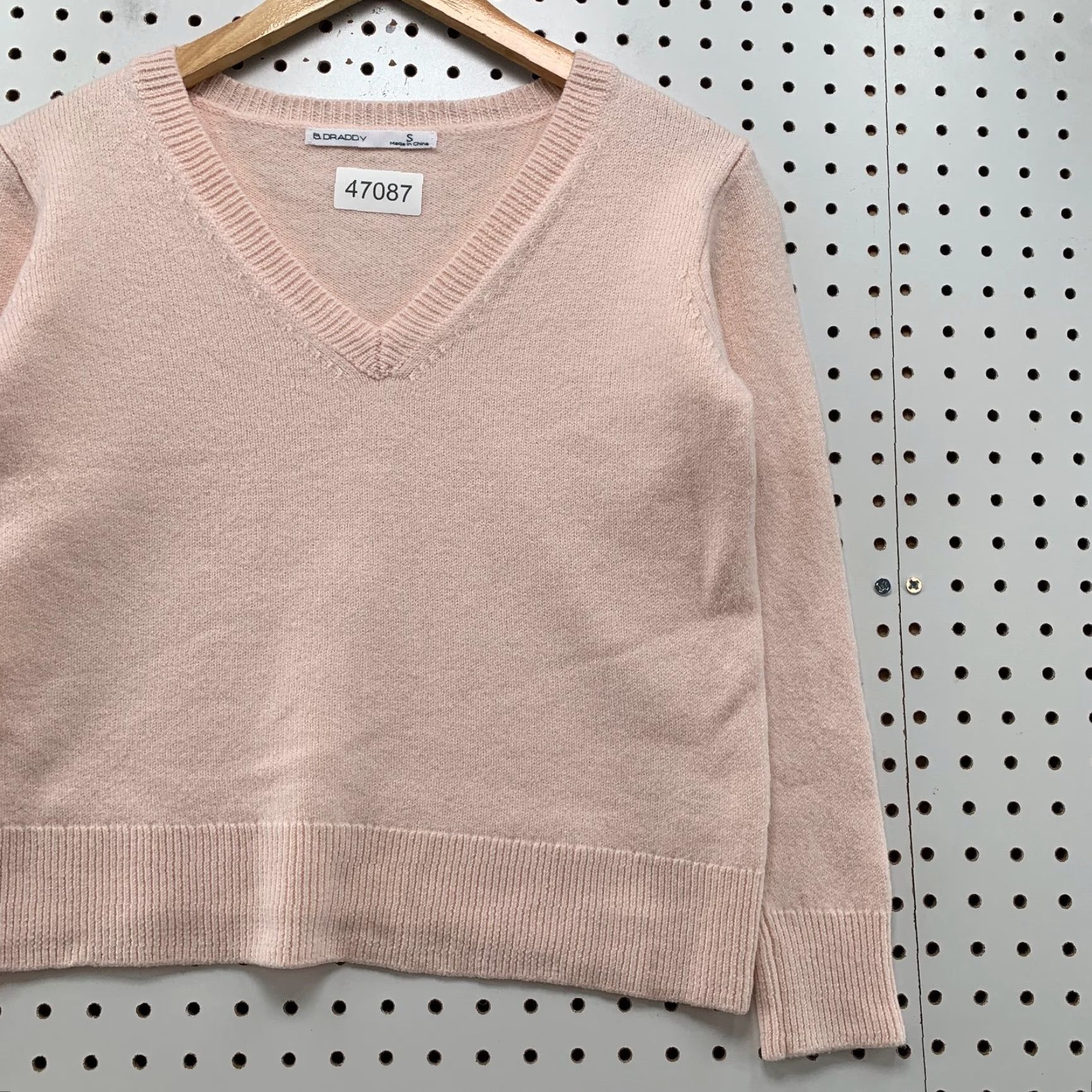 Pinko B Draddy Baruffa Merino Wool Sweater Womens Small Pink V Neck Pullover Soft Shirt Size S / US 4 / IT 40 - 6 Thumbnail