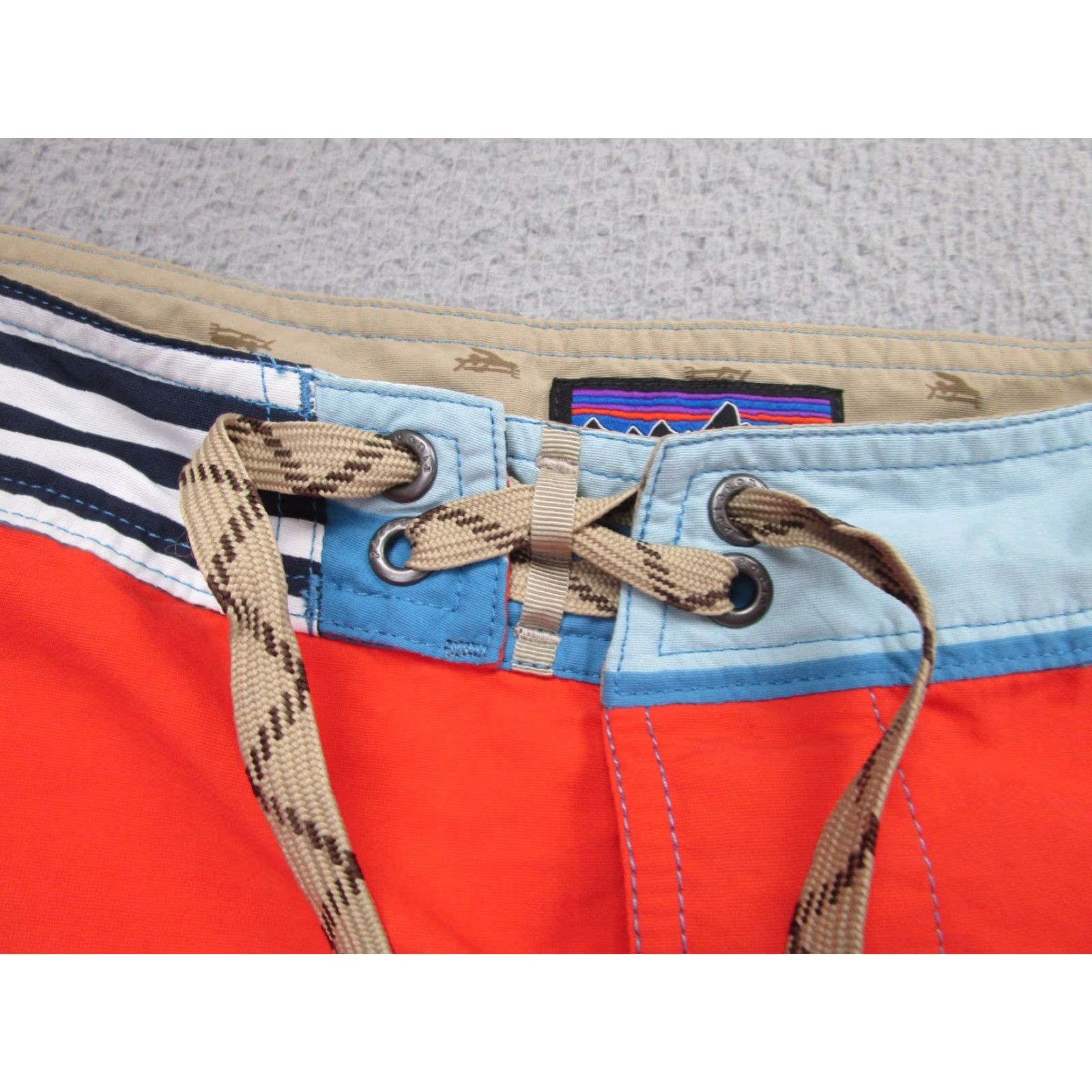 Patagonia Patagonia Shorts Mens 32 Blue Orange Striped Board Shorts Trunks Swim Size US 32 / EU 48 - 6 Thumbnail