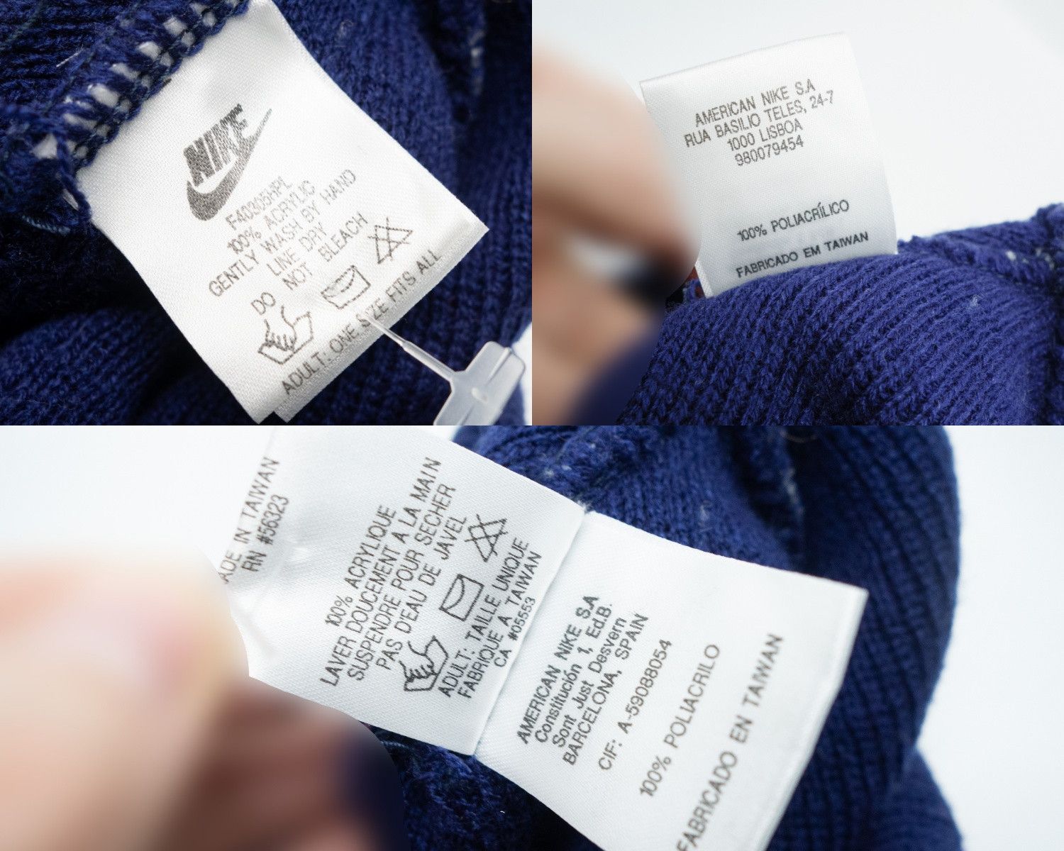 Nike 90s Nike Patch Logo Striped Hat Vintage Size ONE SIZE - 3 Thumbnail