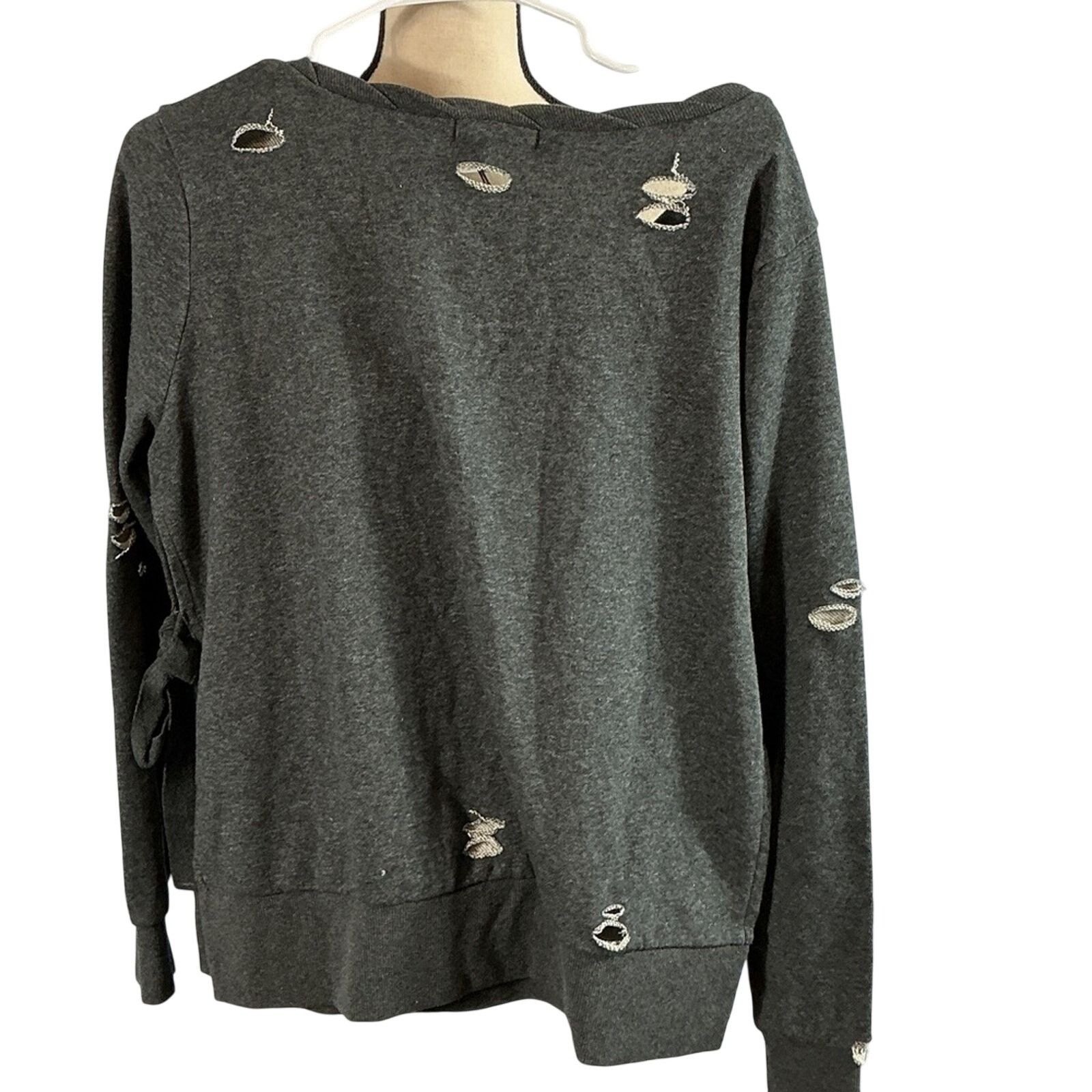Zadig & Voltaire Romeo & Juliet CoutureSweatshirt –MediumHeather Charcoal NWT Size M / US 6-8 / IT 42-44 - 4 Thumbnail