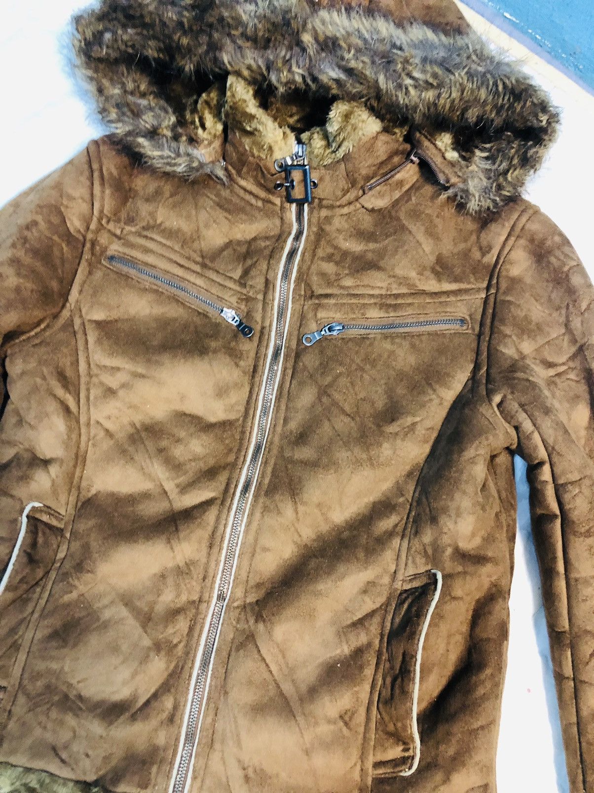 Japanese Brand Furry Leather Jacket (9) Size US M / EU 48-50 / 2 - 3 Thumbnail