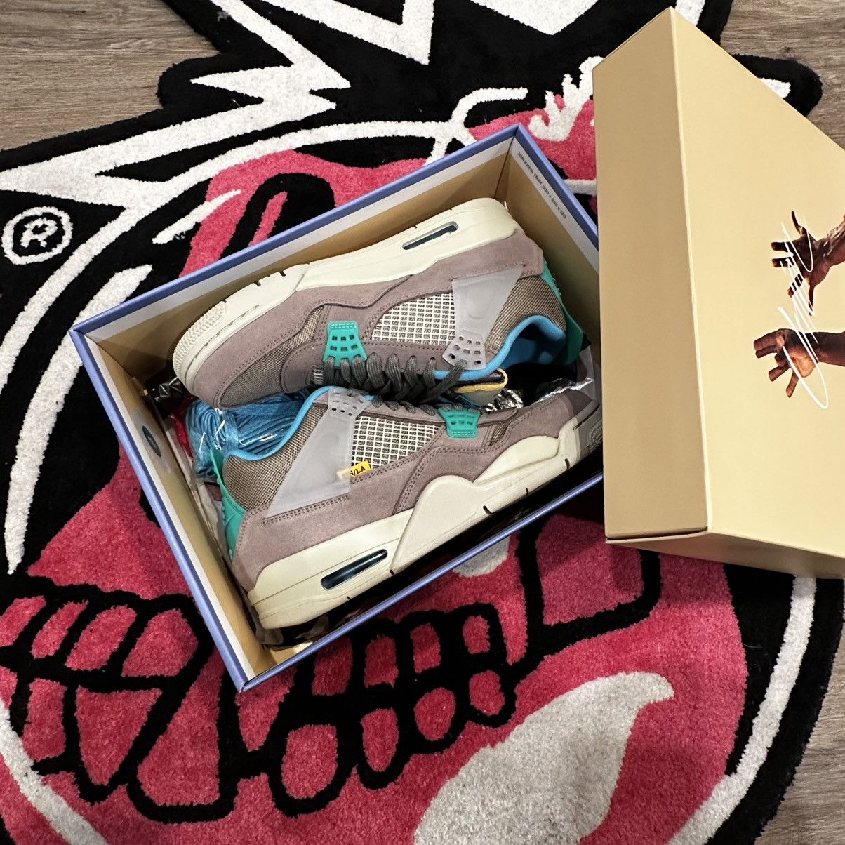 Jordan Brand × Union LA Jordan 4 Retro SP 30th Anniversary Union Taupe Haze Size US 8.5 / EU 41-42 - 2 Thumbnail