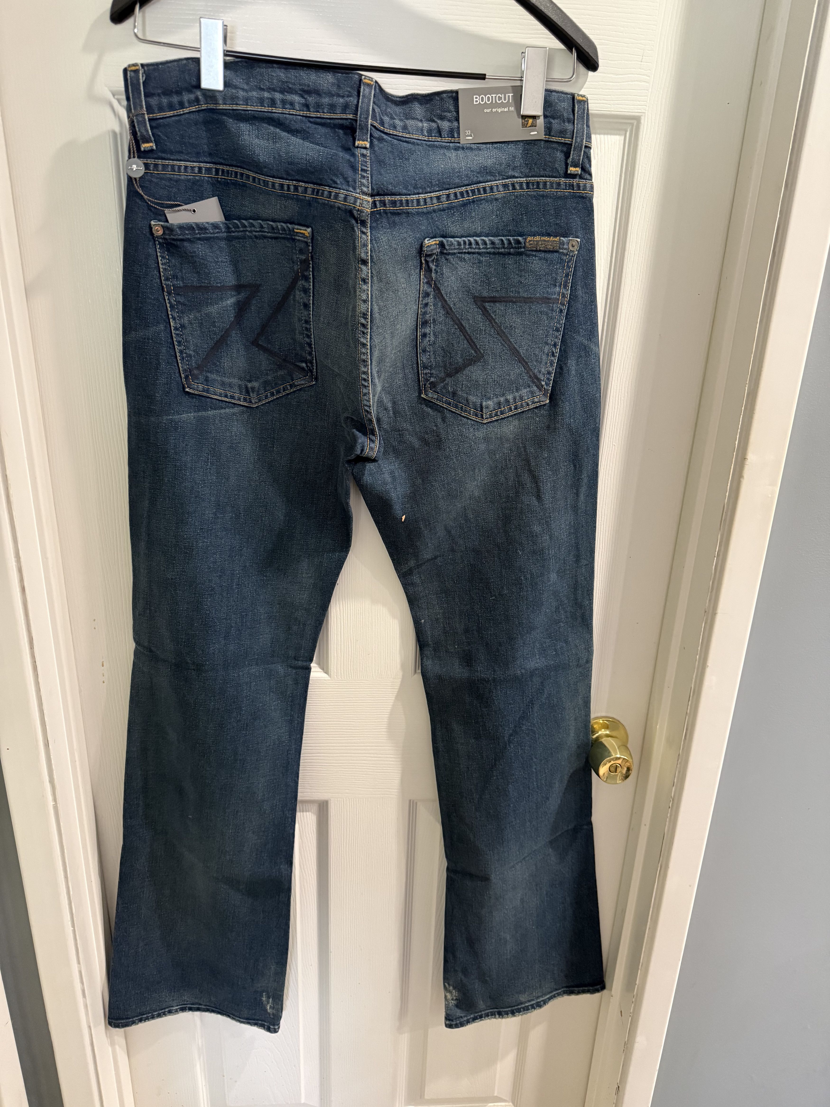 7 For All Mankind Bootcut A Pocket Jeans Size US 33 - 1 Thumbnail