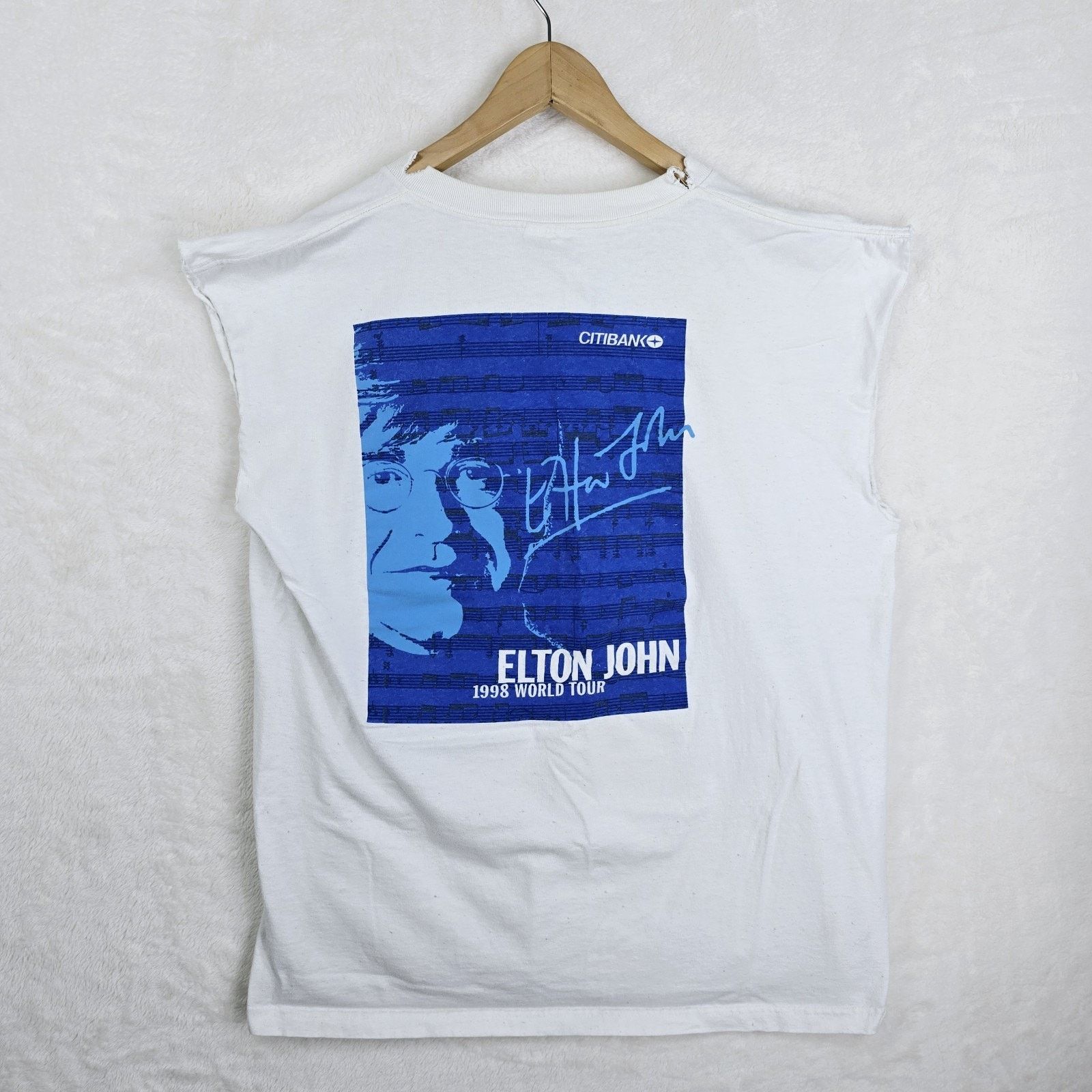Other Vintage 90s Elton John Shirt XL 1998 World Tour Chopped Size US XL / EU 56 / 4 - 8 Thumbnail