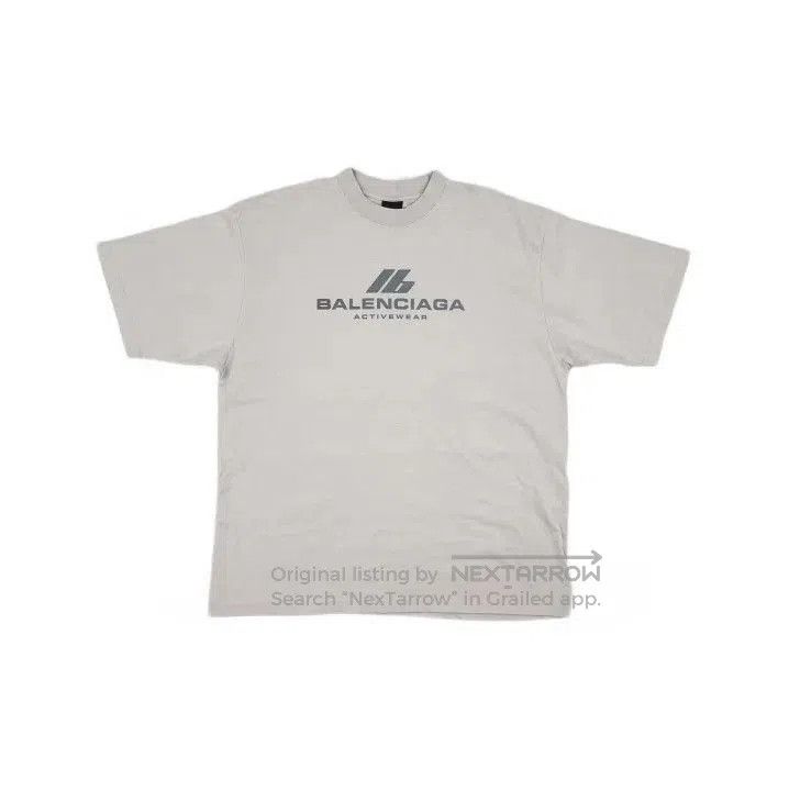 Balenciaga Balenciaga Activewear Logo Oversized T-Shirt. Size US XL / EU 56 / 4 - 2 Thumbnail