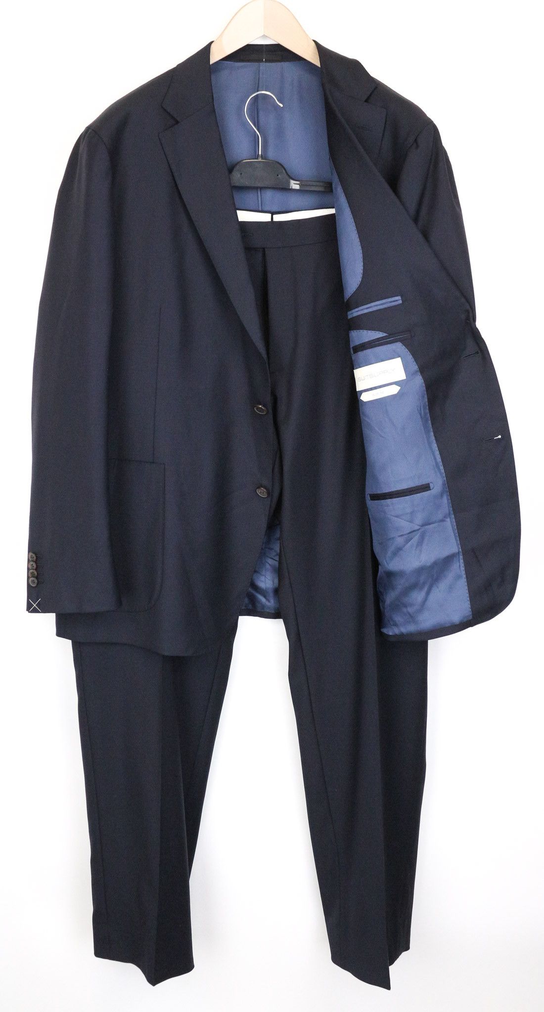Suitsupply HAVANA BLUELINE UK54S Blue Wool 2 Piece Suit 75830 Size 54R - 1 Thumbnail