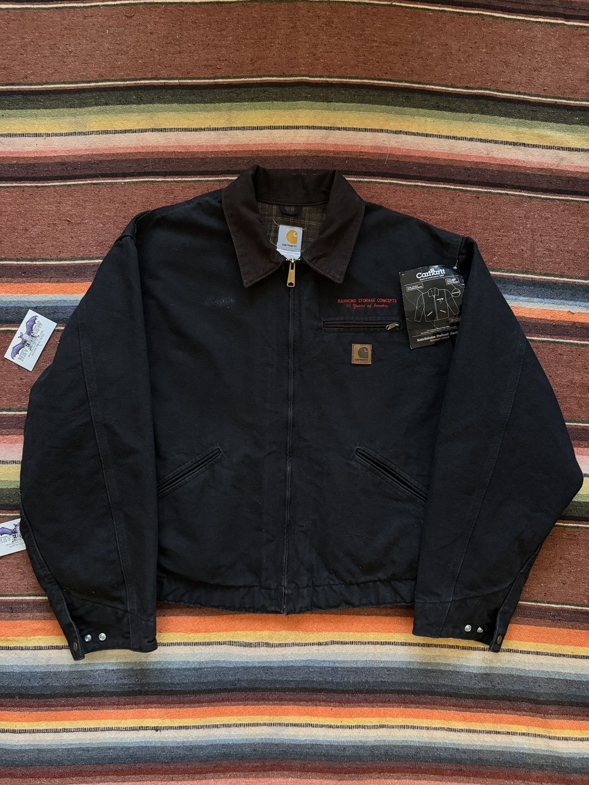 Carhartt × Vintage 2010 J97 Black Carhartt Detroit Work Jacket Size US XXL / EU 58 / 5 - 1 Thumbnail
