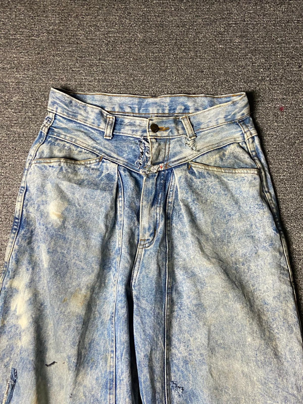 Japanese Brand AMERICAN JEANNING Acid Wash Ripped Jeans (141) Size US 28 / EU 44 - 7 Thumbnail