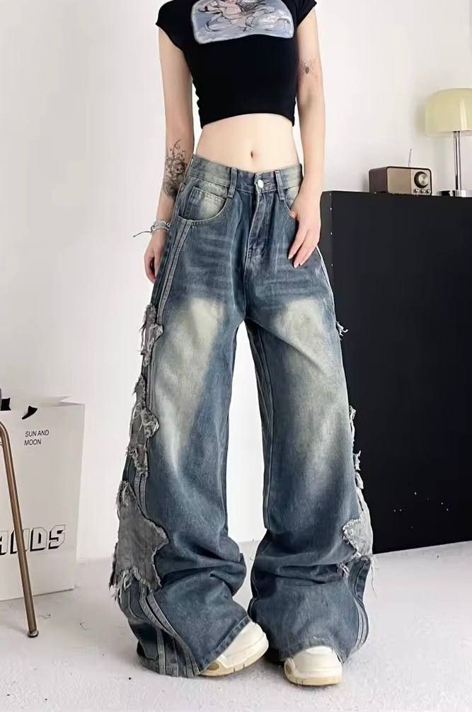 Japanese Brand × Vintage star-designed jeans Size 26" / US 2 / IT 38 - 2 Thumbnail