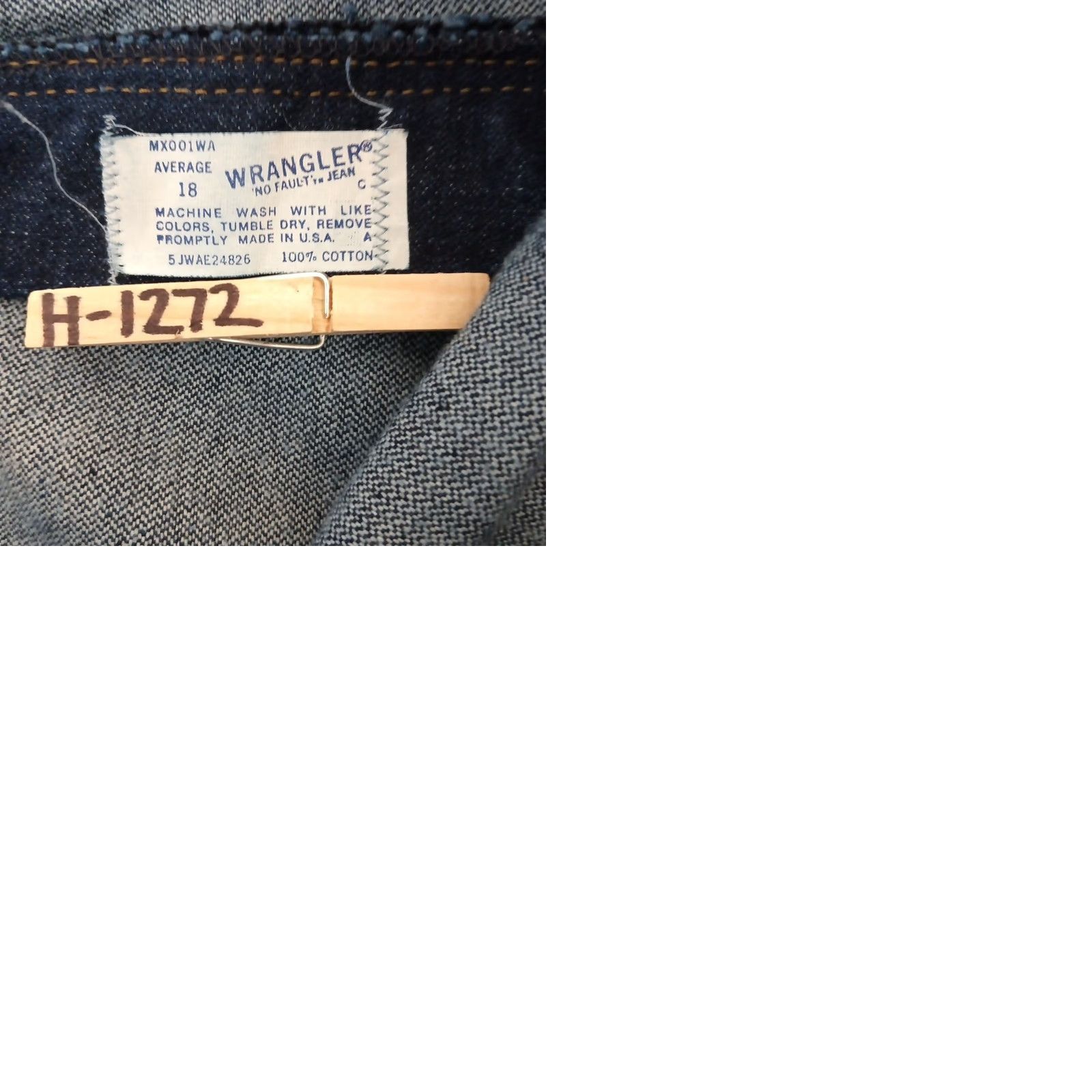 Wrangler VINTAGE Wrangler Jeans Women High Rise 31x31 Blue Denim 18 Regular Cotton 100% Straight Dark Desert Size 28" / US 6 / IT 42 - 9 Thumbnail