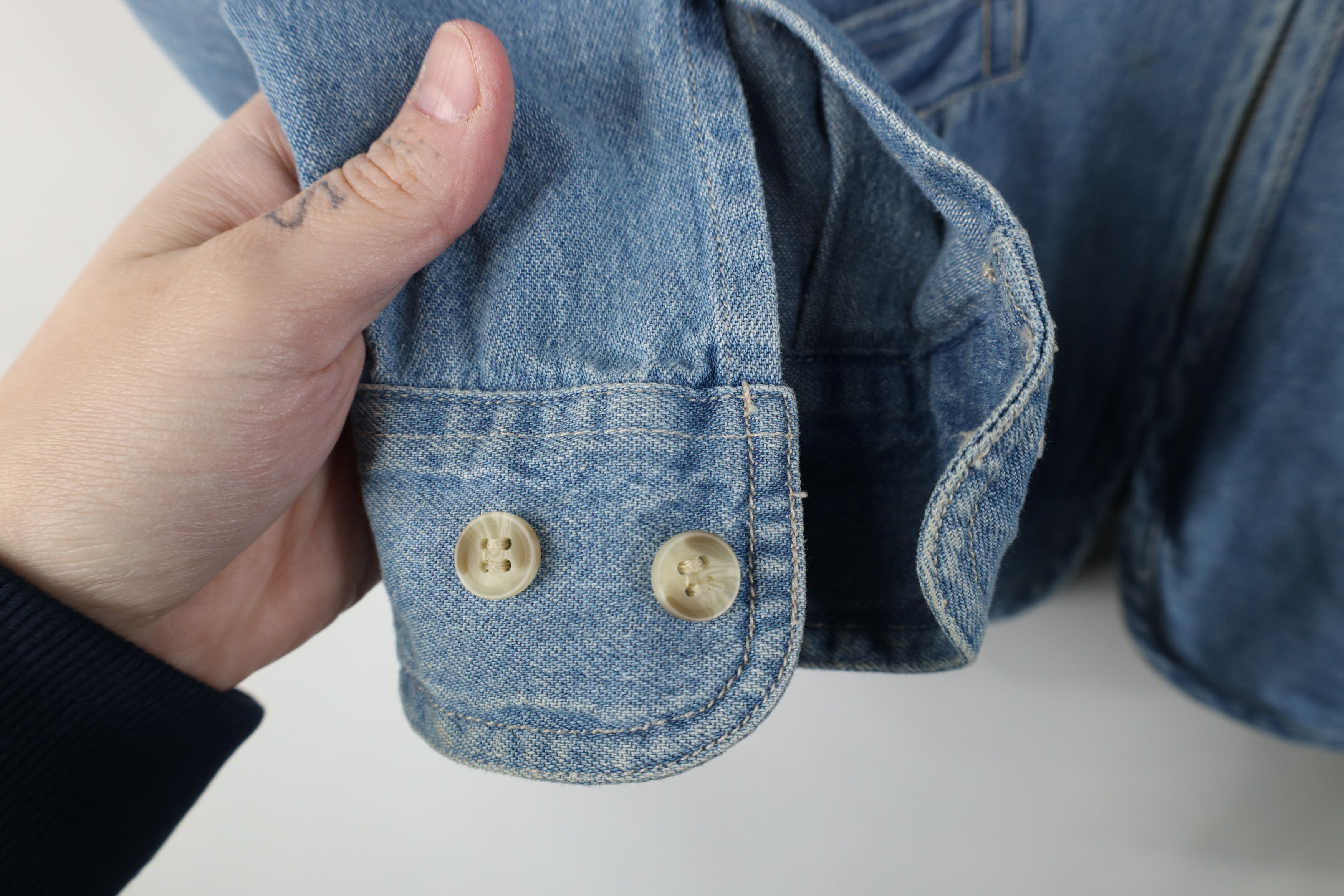 Vintage Vintage 90s Streetwear Babydoll Denim Trucker Jacket Blue Size M / US 6-8 / IT 42-44 - 9 Thumbnail