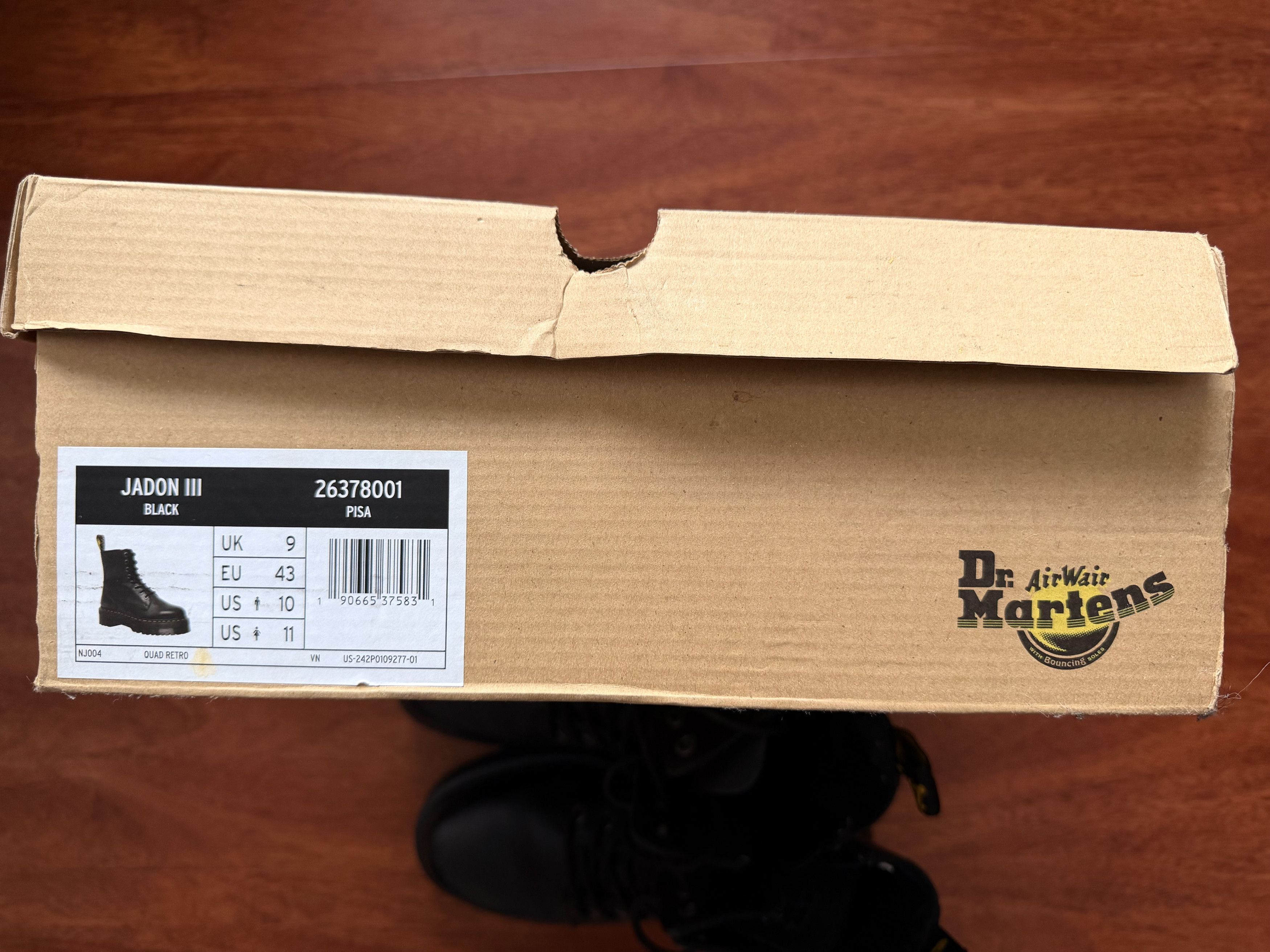 Dr. Martens Dr. Martens JADON III PISA BLACK SIZE 10 Size US 10 / EU 43 - 5 Thumbnail