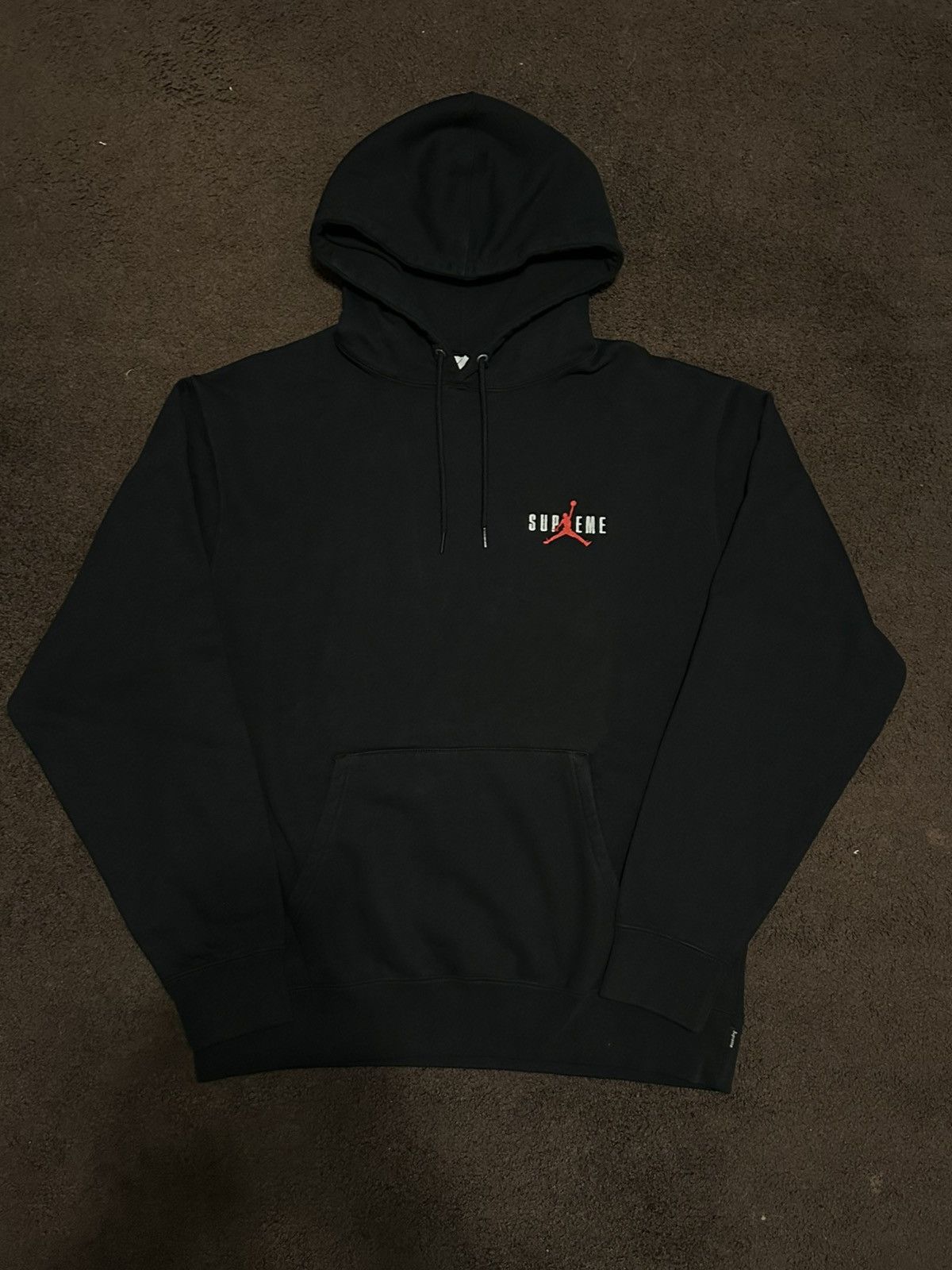 Jordan Brand × Supreme Supreme Jordan Hooded Sweatshirt Black (Size Small) Size US S / EU 44-46 / 1 - 2 Thumbnail