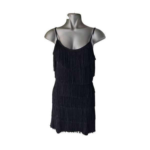 Vintage Vintage style Fringe Detail Cami Bodycon Dress size L Size L / US 10 / IT 46 - 3 Thumbnail