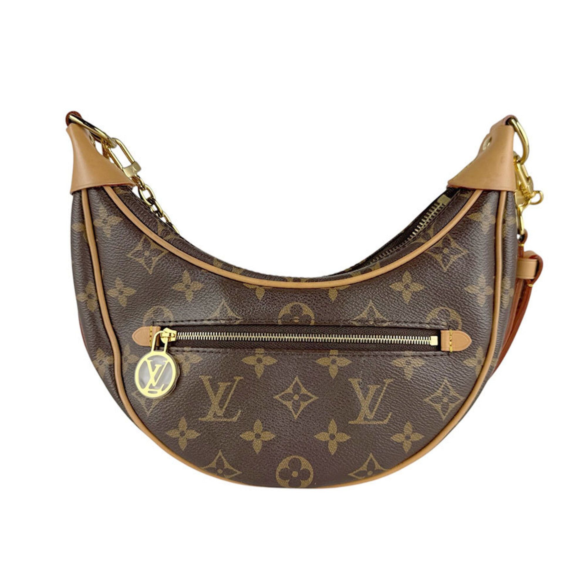 Louis Vuitton Louis Vuitton Shoulder Bag Monogram Loop Canvas Brown Women's M81098 z9499 Size ONE SIZE - 1 Thumbnail