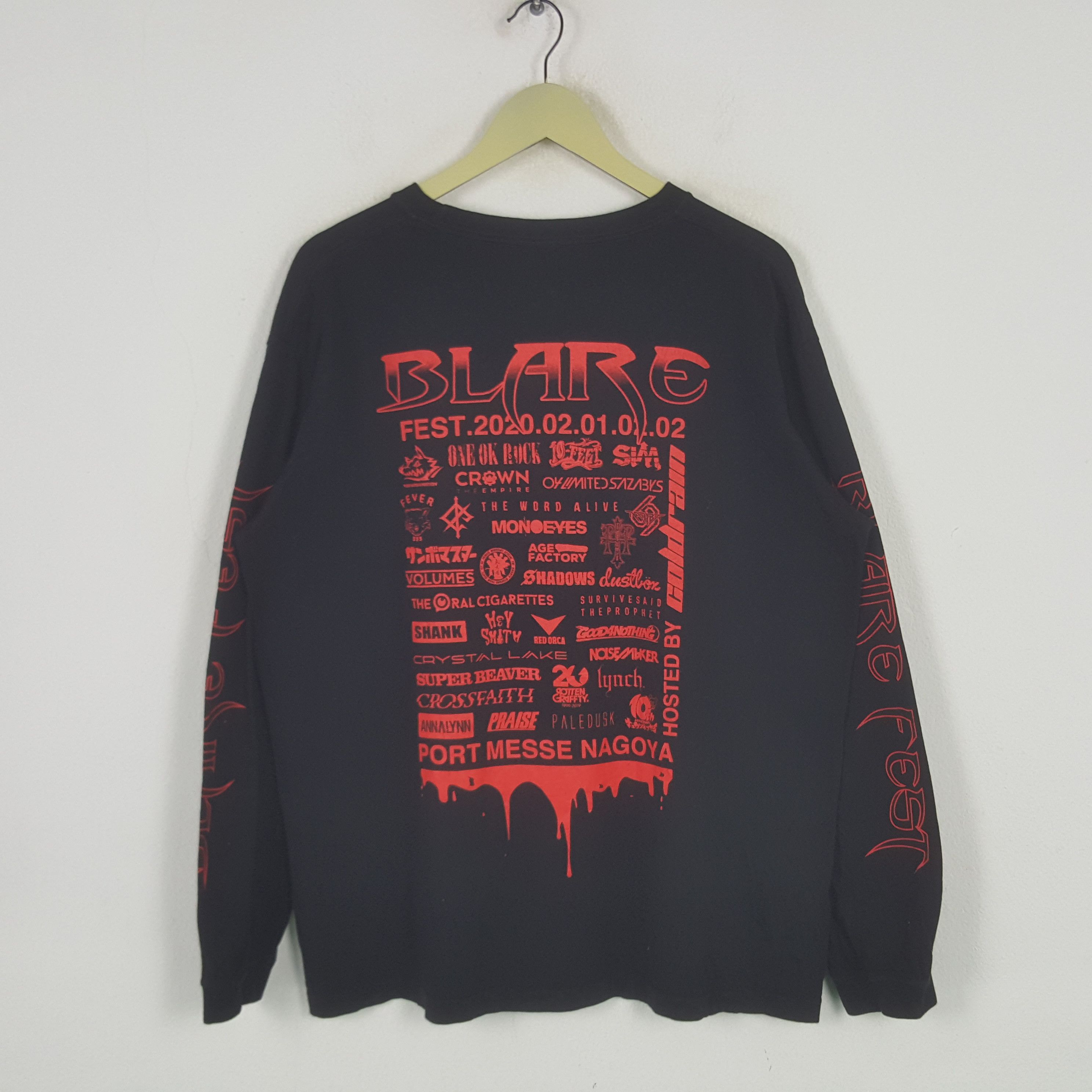 Band Tees Vintage Blare Fest American Rock Band Long Sleeve Tshirt Size US XL / EU 56 / 4 - 1 Thumbnail