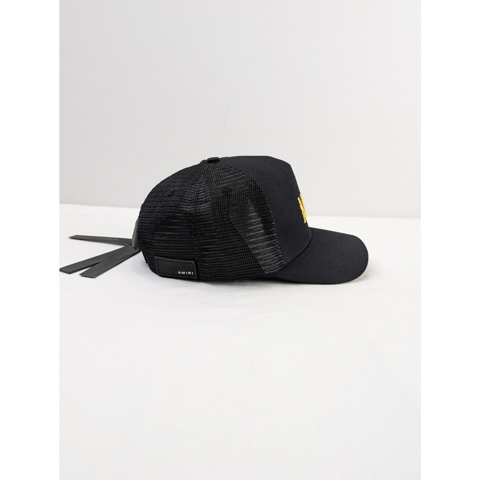 Amiri o1rshd1 Q:4 / Core Logo Trucker Cap / Hat in Black/Yellow Size ONE SIZE - 4 Thumbnail