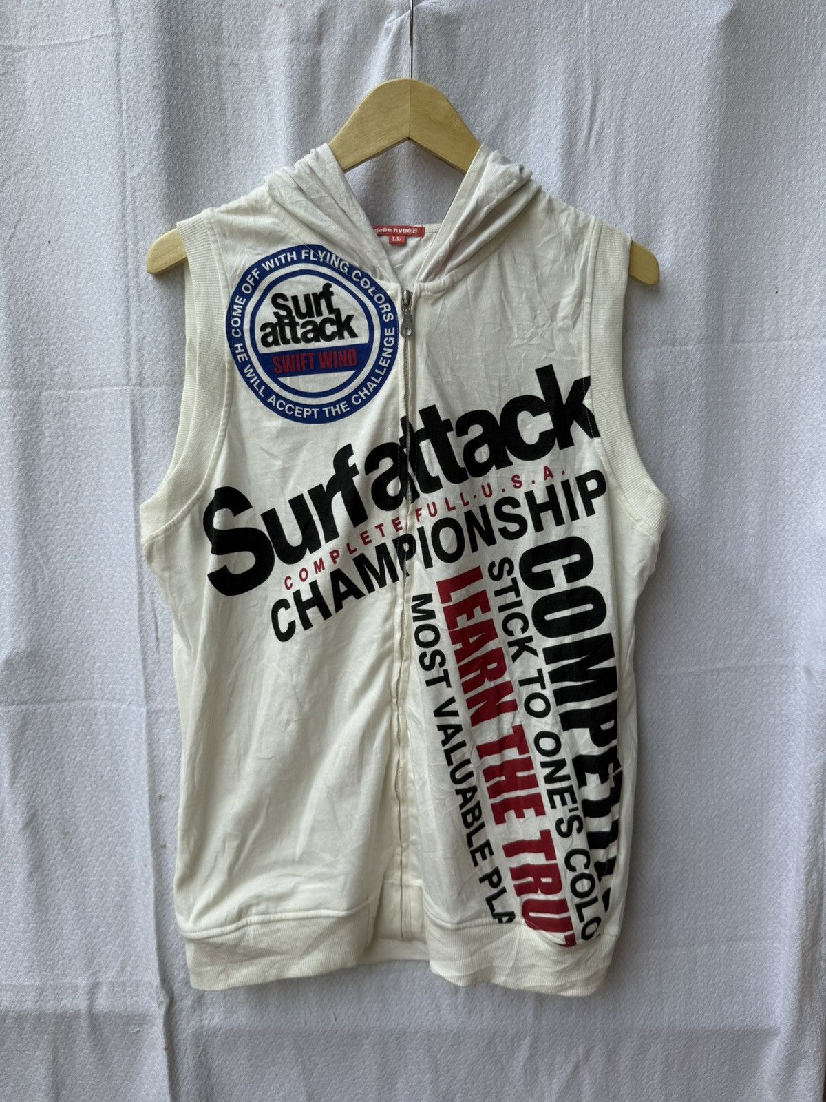 Share Spirit Homme Dope hyper japanese surf poem vest zip hoodie Size US L / EU 52-54 / 3 - 1 Thumbnail