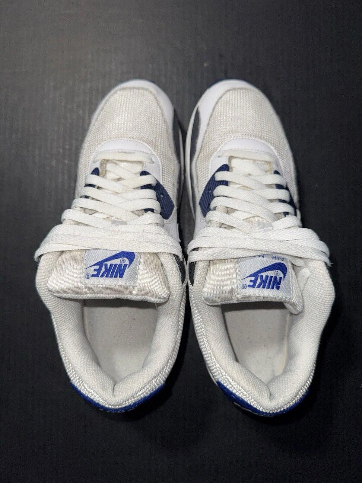 Nike Nike Air Max 90 Essential White Deep Royal 537384-104 Sz 9.5 Size US 9.5 / EU 42-43 - 8 Thumbnail