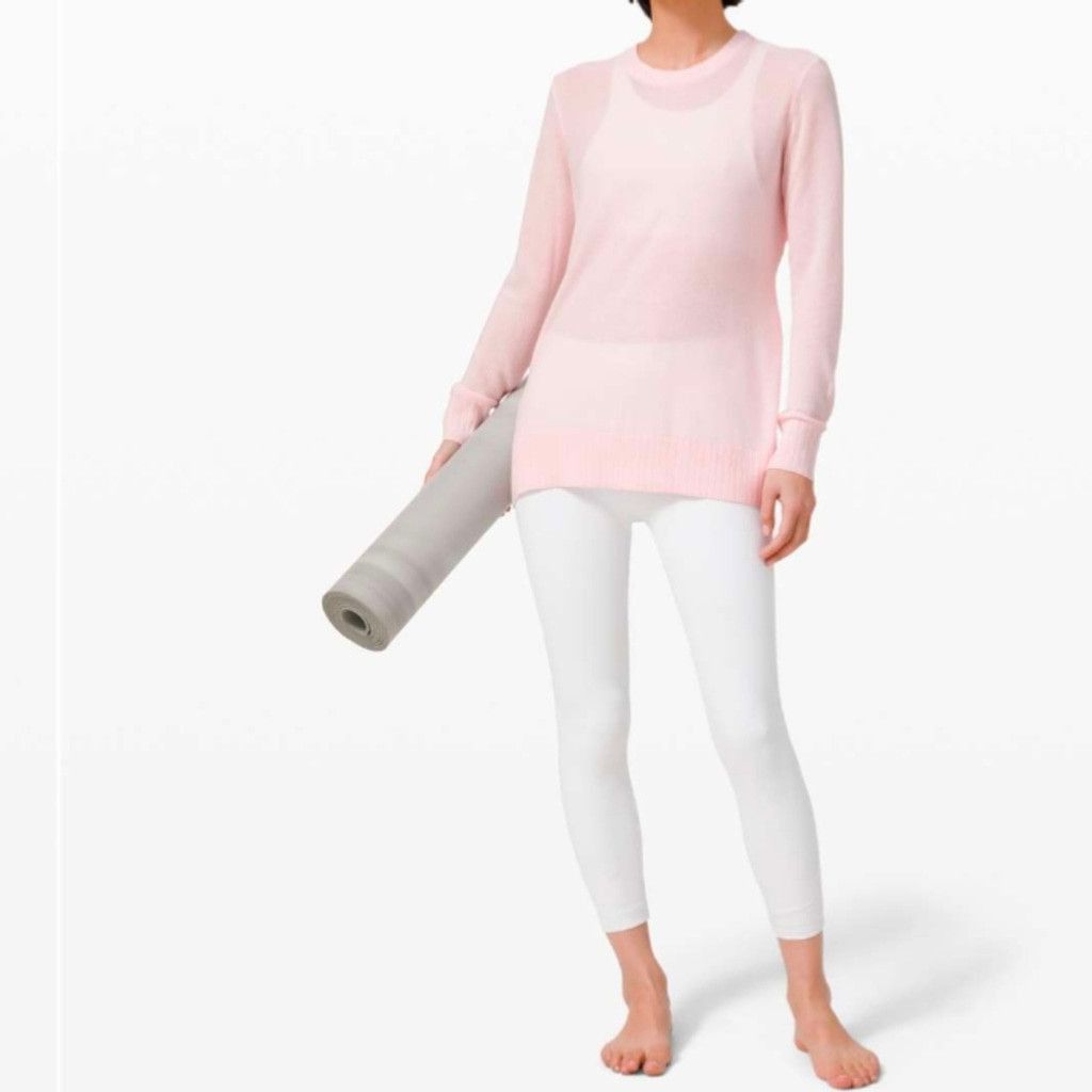 Lululemon Lululemon Sincerely Yours Sweater Pink Glow Size 10? Size L / US 10 / IT 46 - 2 Thumbnail