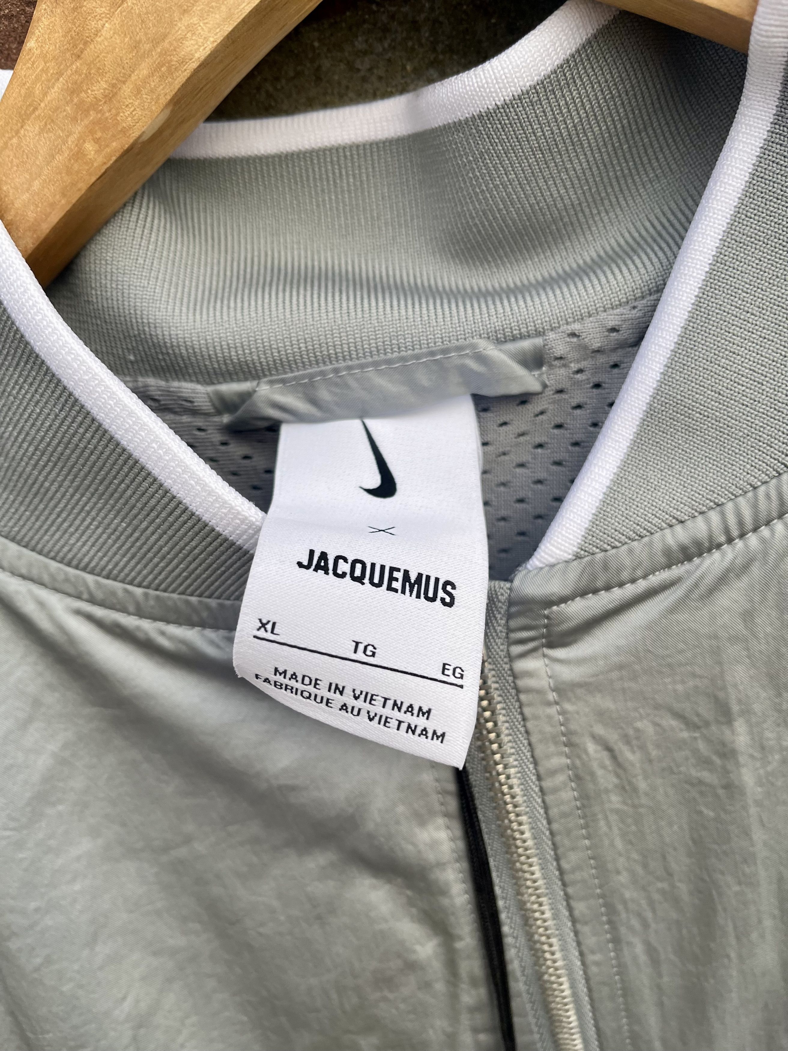 Jacquemus × Nike Track training silver grey unisex jacket xl Jacquemus Size US XL / EU 56 / 4 - 3 Thumbnail