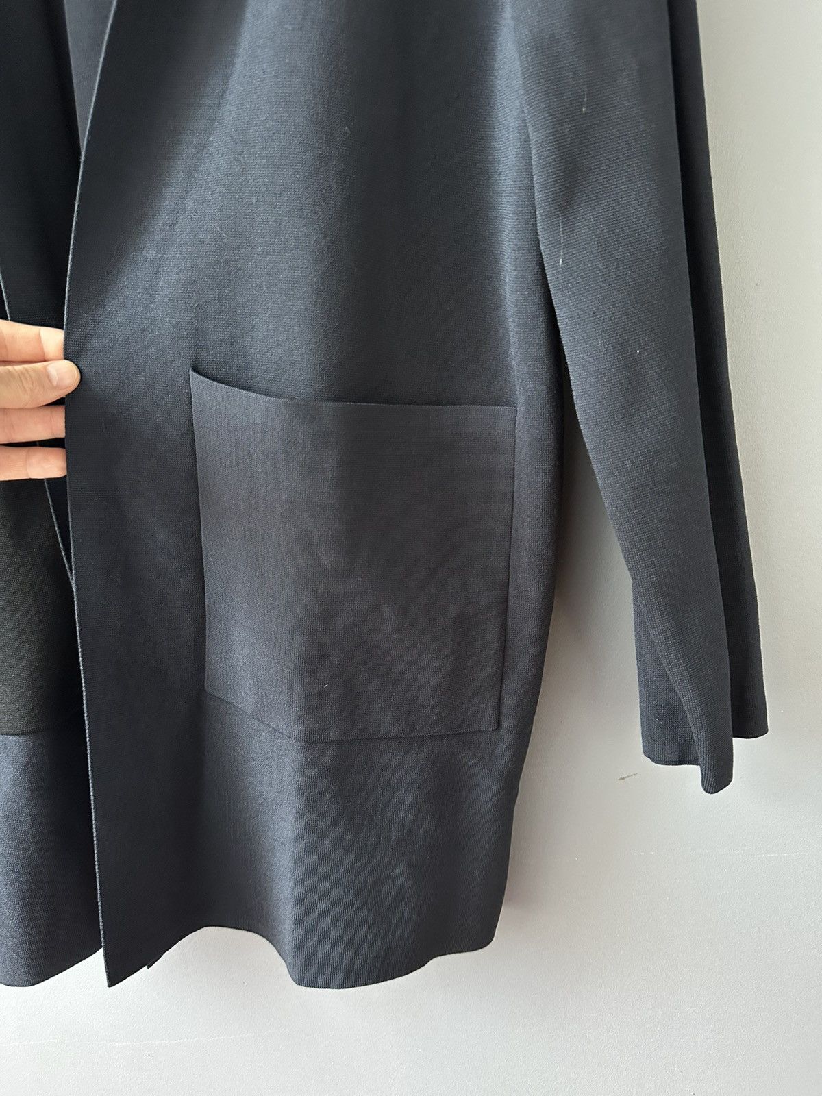 Cos COS dark navy drape style cardigan jacket Large Size L / US 10 / IT 46 - 3 Thumbnail