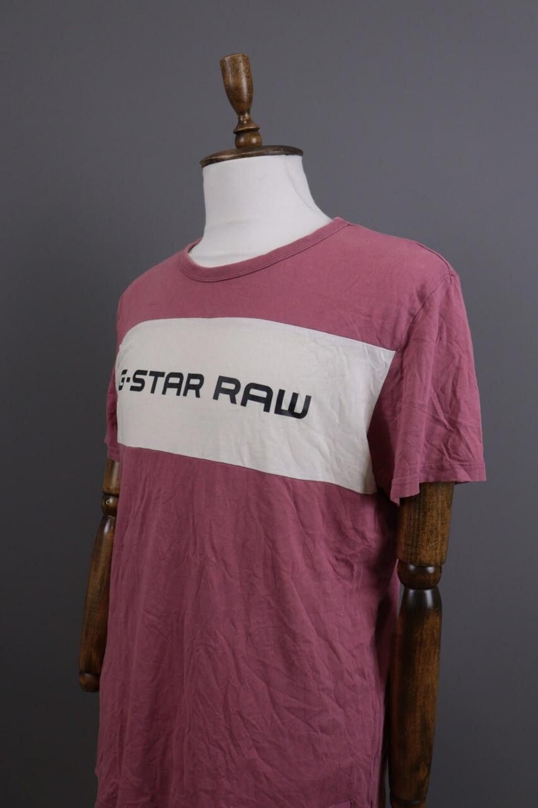 G-Star G-Star Purple Short Sleeve Big Logp T-Shirt Size L Size US L / EU 52-54 / 3 - 8 Thumbnail