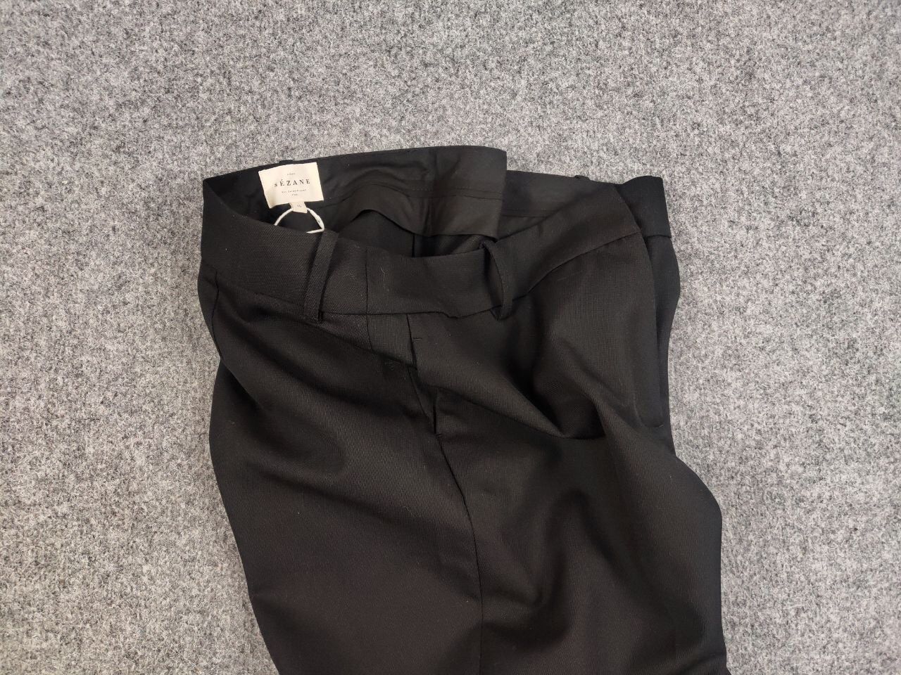 Sezane Sezane Paris Design Black Womens Ankle Trouser Pants Size 34" / US 12 / IT 48 - 4 Thumbnail