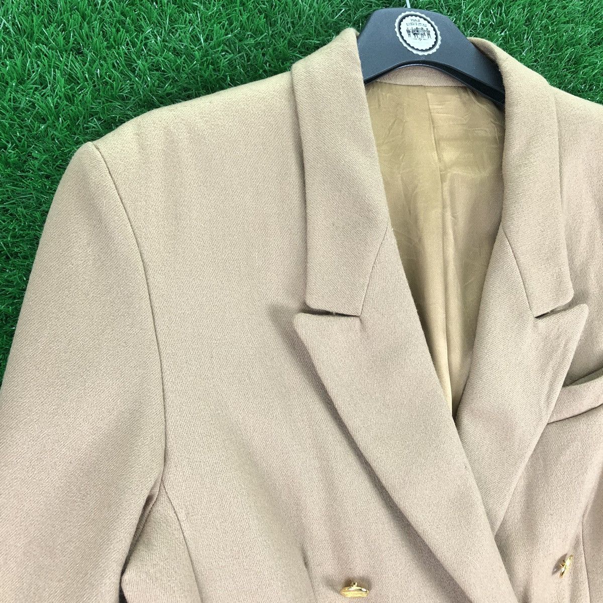Burberry Vintage 90's Burberrys Blazer Double Breasted Gold Button Size US S / EU 44-46 / 1 - 2 Thumbnail