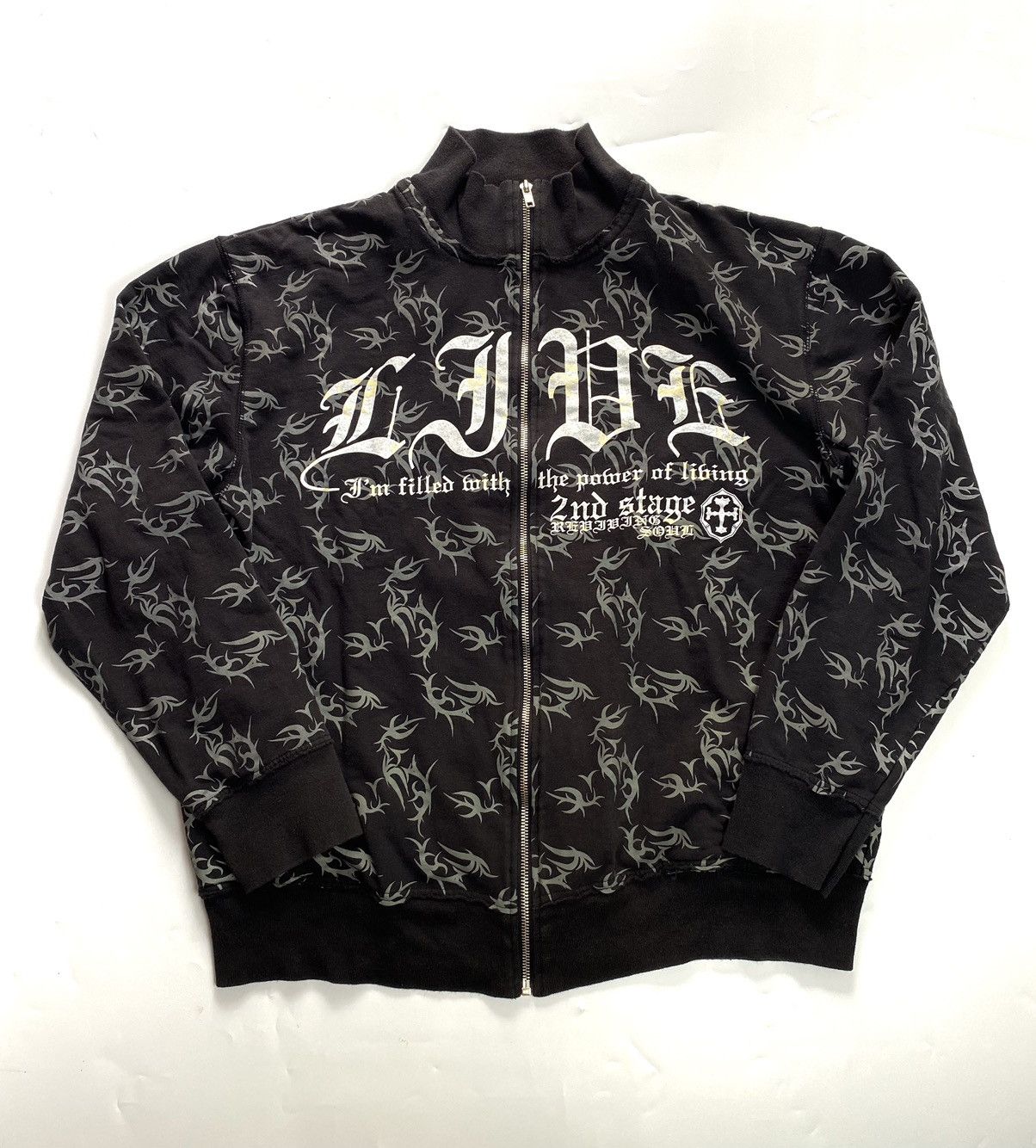 If Six Was Nine × Japanese Brand × KMRii japanese brand Qnatro-Q tribal sweatshirt zip Size US M / EU 48-50 / 2 - 8 Thumbnail