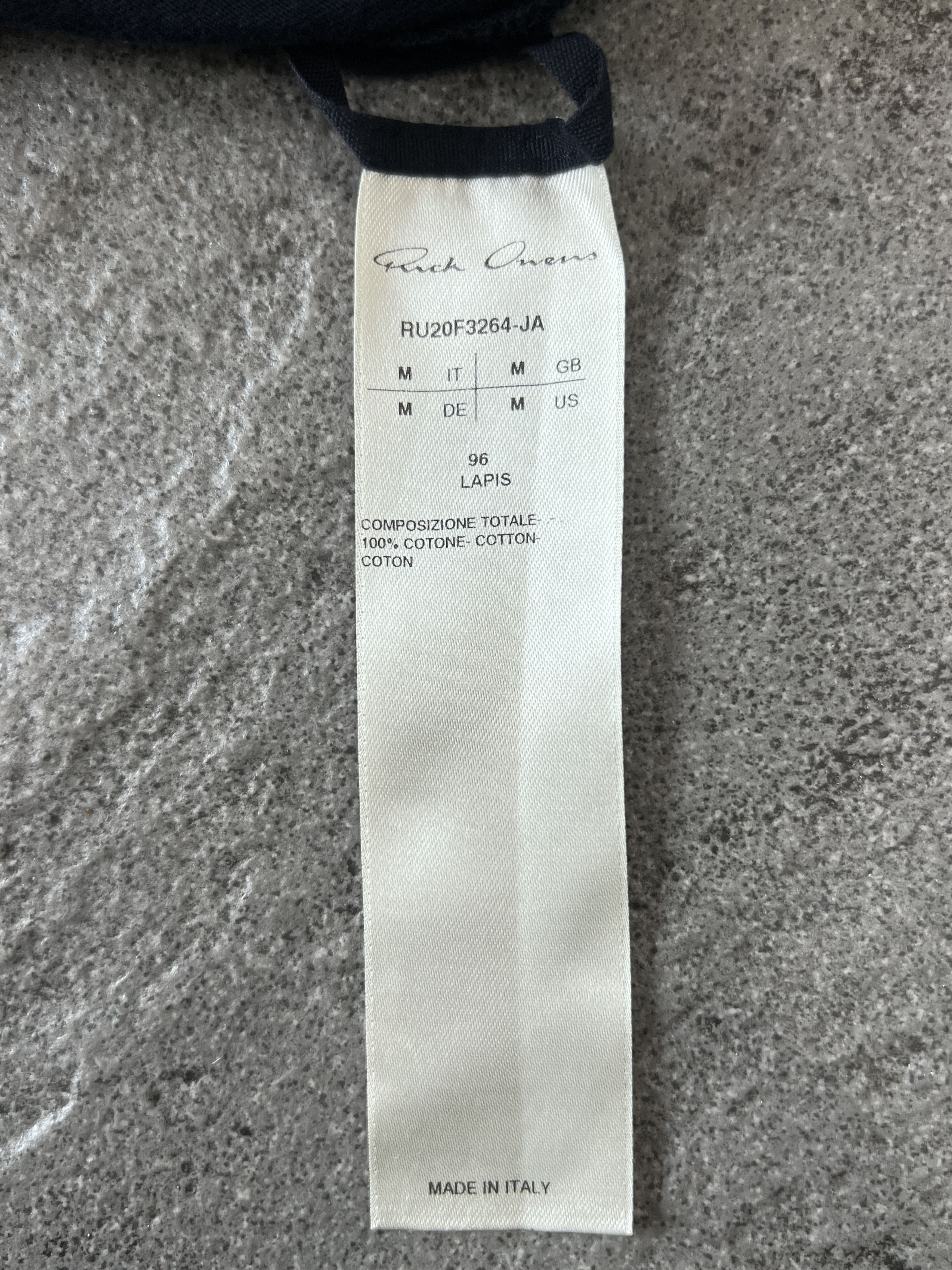 Rick Owens Rick Owens Lapis Blue Level Tee M Size US M / EU 48-50 / 2 - 6 Thumbnail