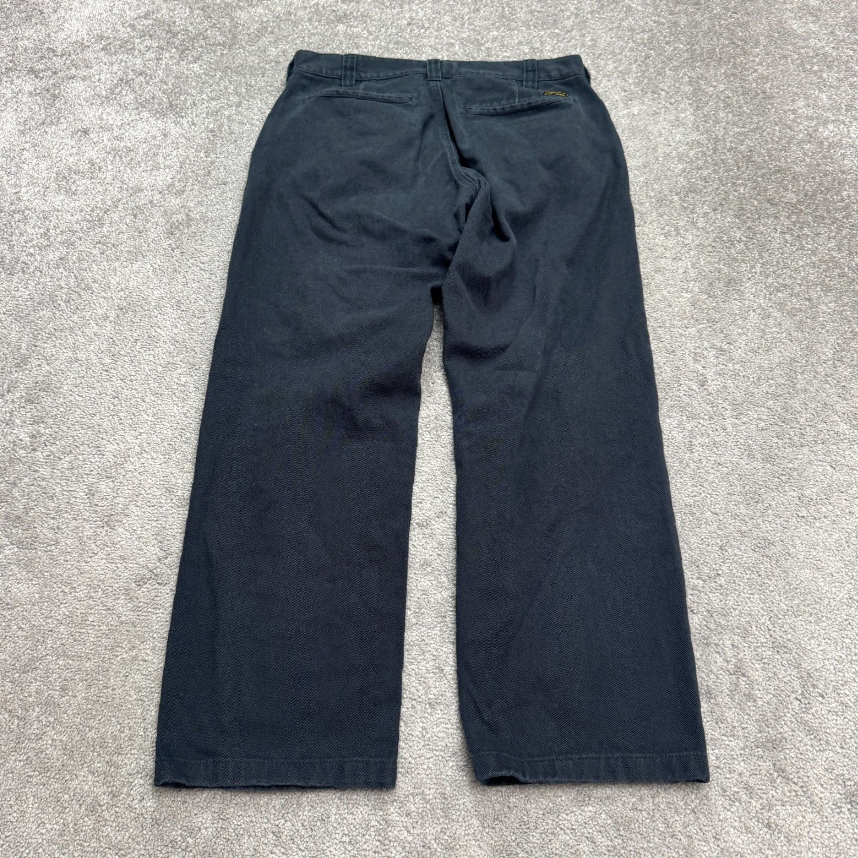 RVCA RVCA Americana Chino Pants Mens 31 Black Cotton Straight Flat Front Heavyweight Regular Size US 31 - 2 Thumbnail