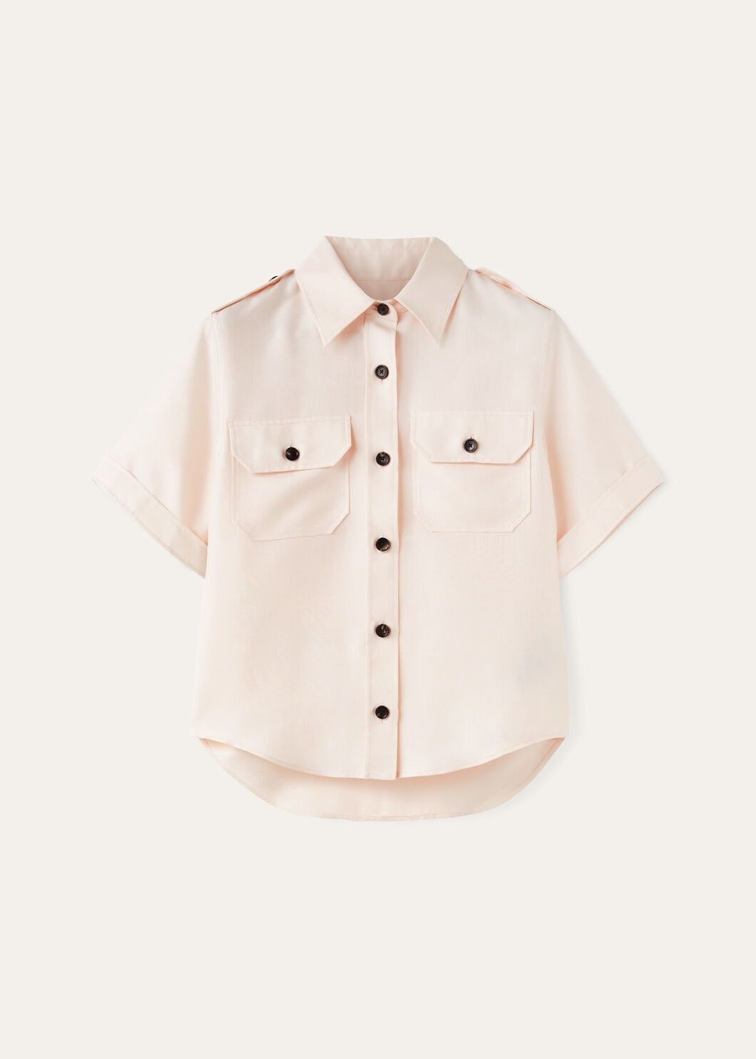 Loro Piana o1srvl11e0825 FAO8186 Annalisa Shirt in Light Pink Size XS / US 0-2 / IT 36-38 - 1 Thumbnail