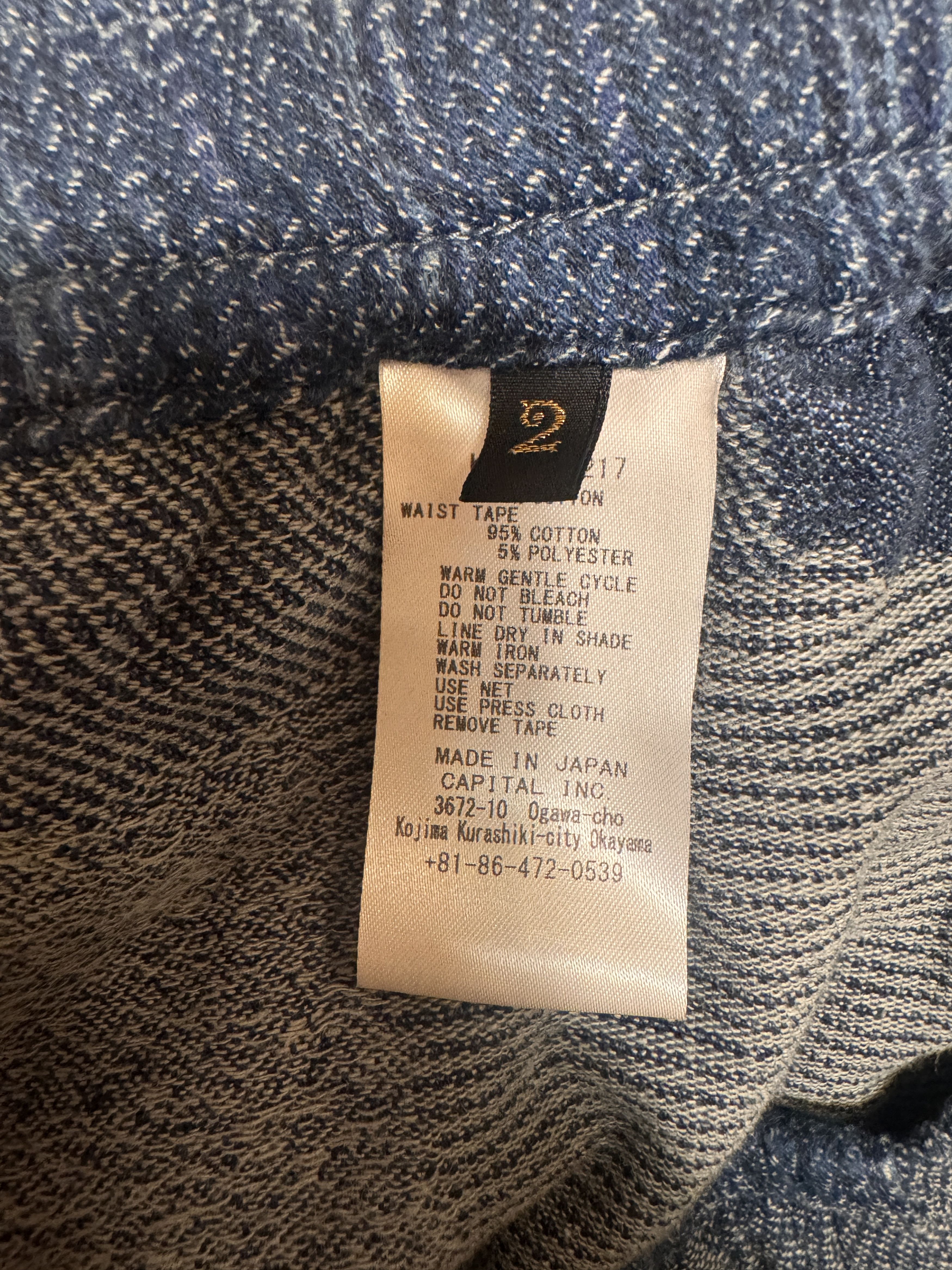 Kapital KAPITAL TUGIHAGI EASY Pants – Made in Japan, Size 2 / ~W30) Size US 30 / EU 46 - 10 Thumbnail