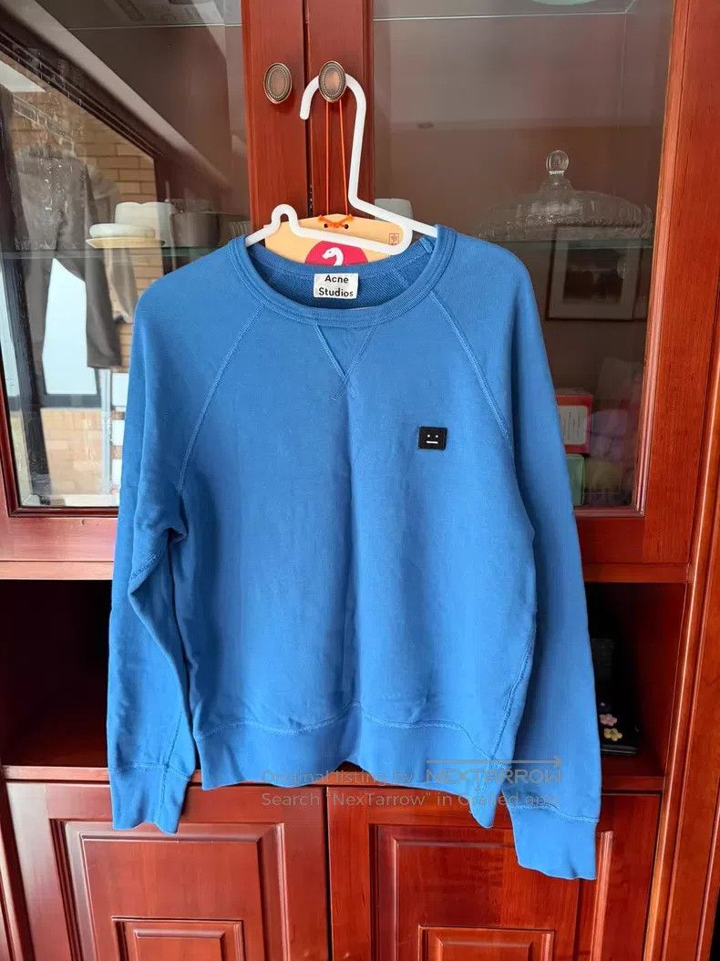 Acne Studios Acne Studios Blue smiley sweatshirt Size XS / US 0-2 / IT 36-38 - 1 Thumbnail